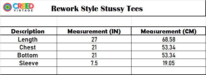 CV0147 Rework Stil Stussy T-Shirts Mit Glitter Shine Print