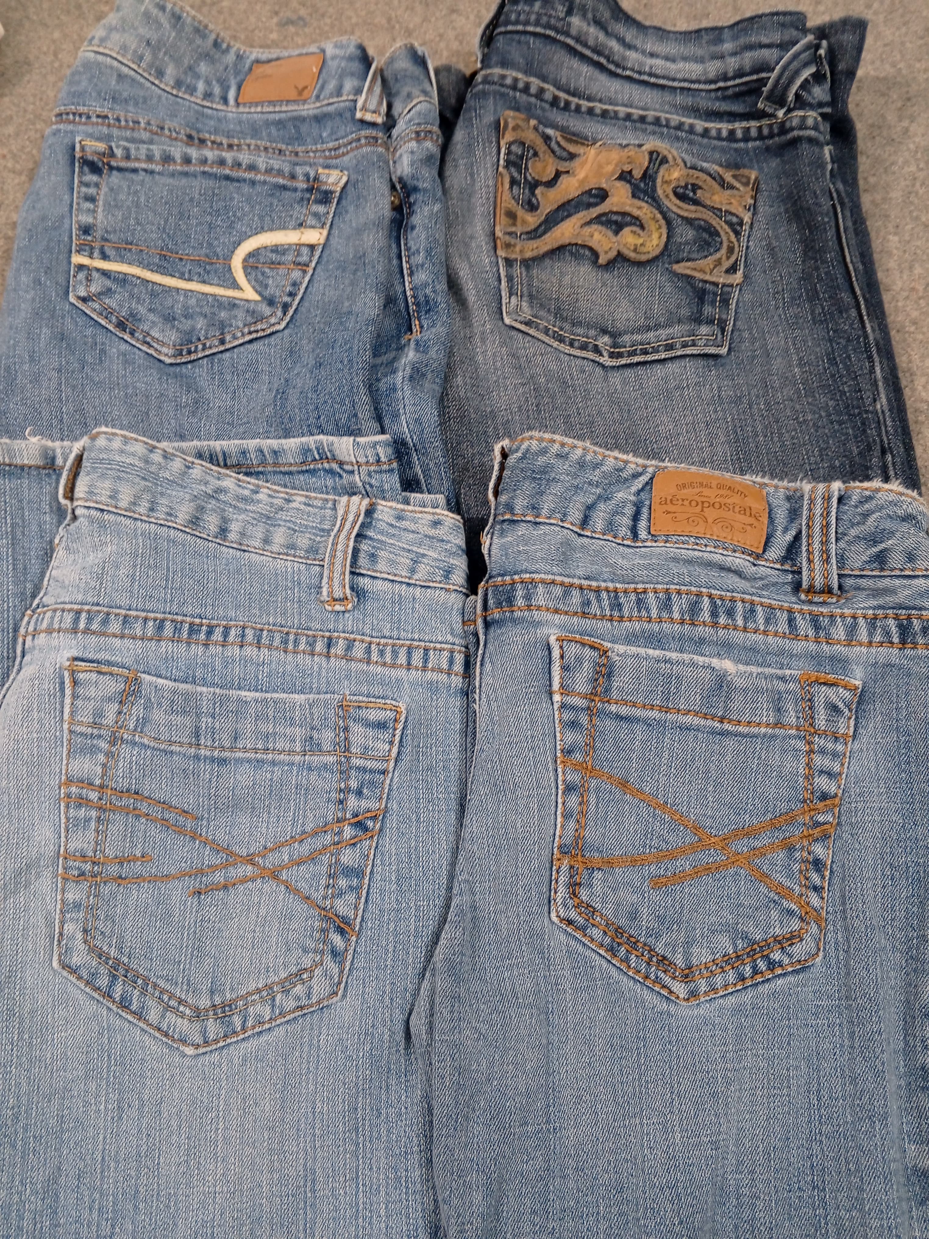 #648 Damen Y2K Schlagjeans -13