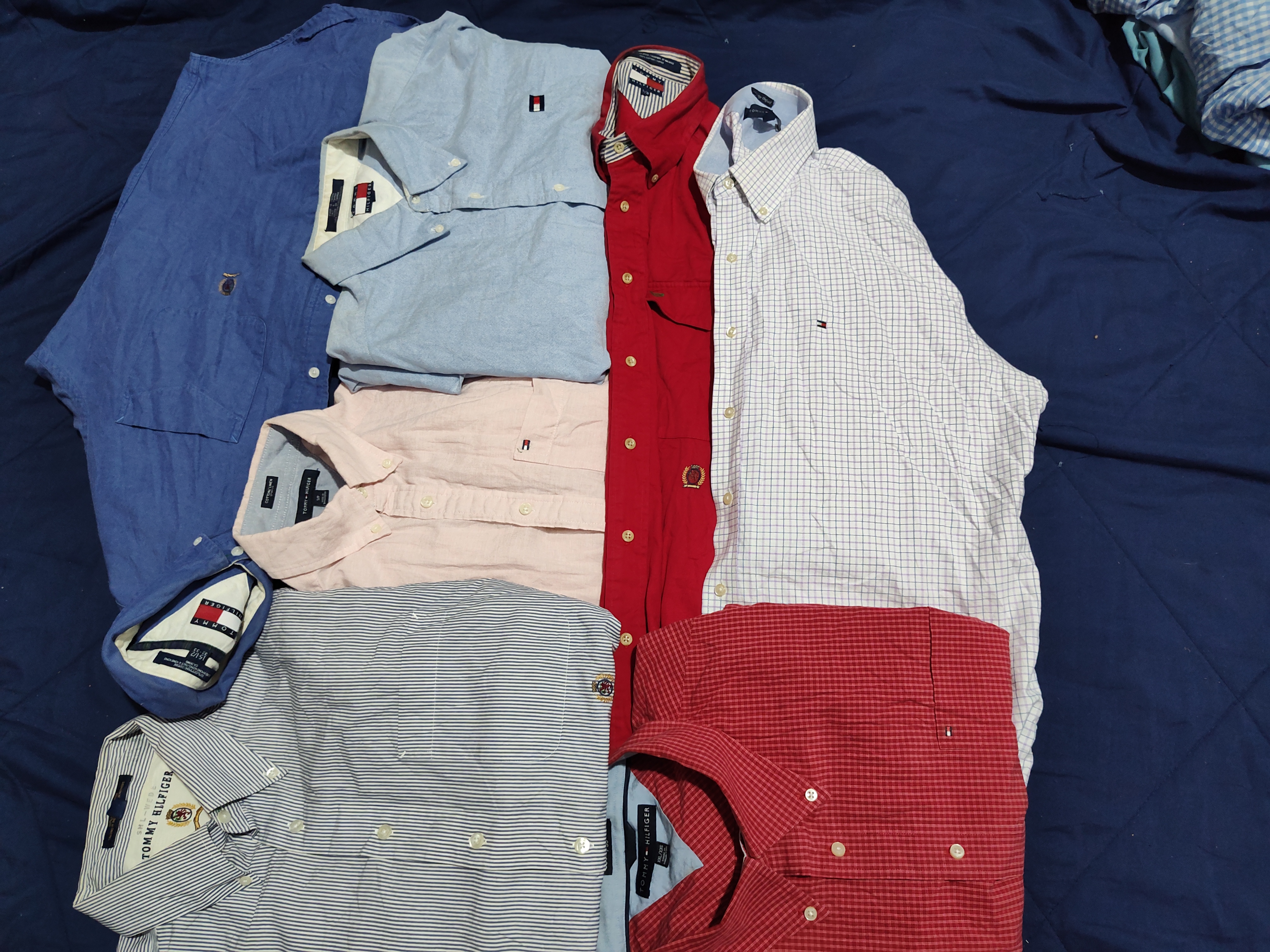#02 Tommy Hilfiger Cotton Button Shirts 13 pcs