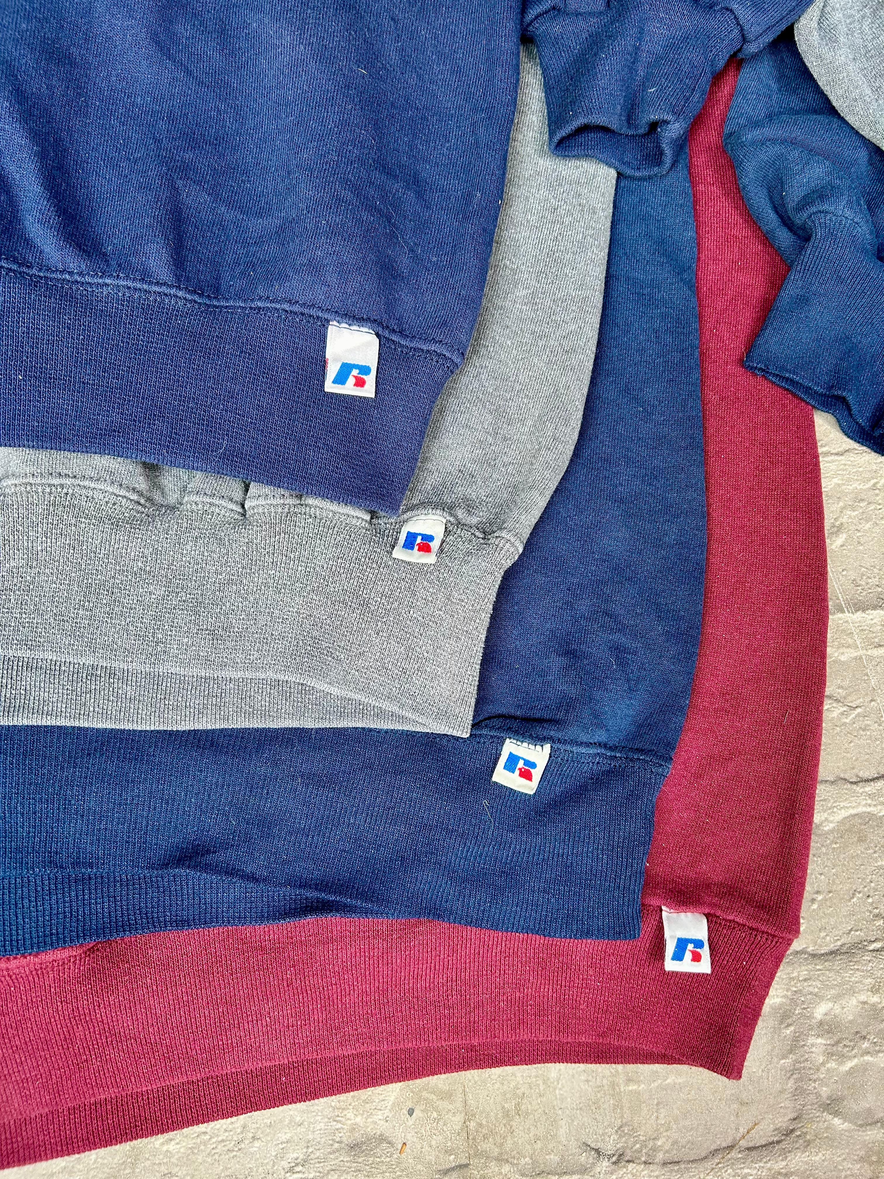 Russell blank sweatshirts and hoodies