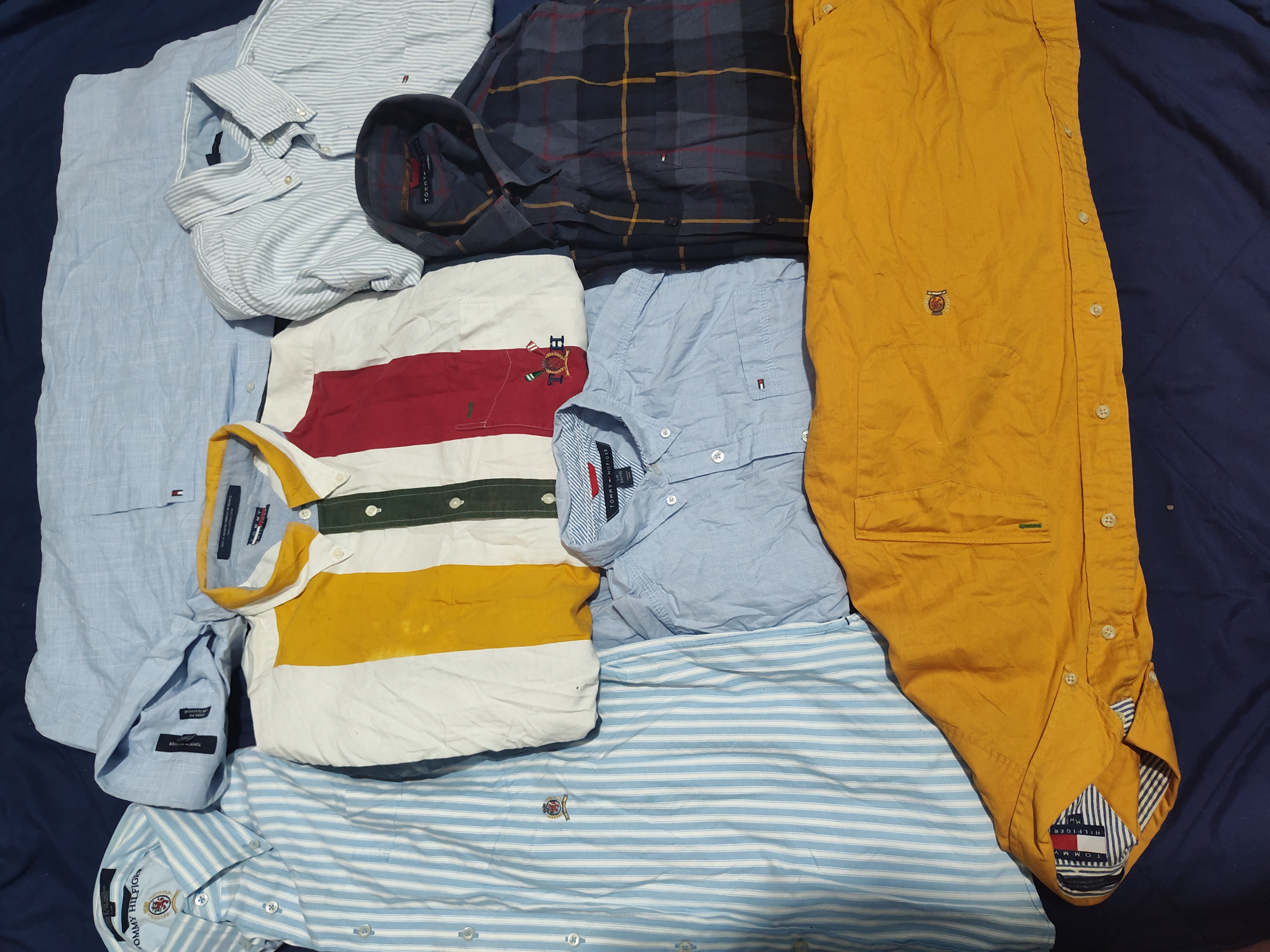 #03 Tommy Hilfiger Mens cotton button shirts 14 pcs