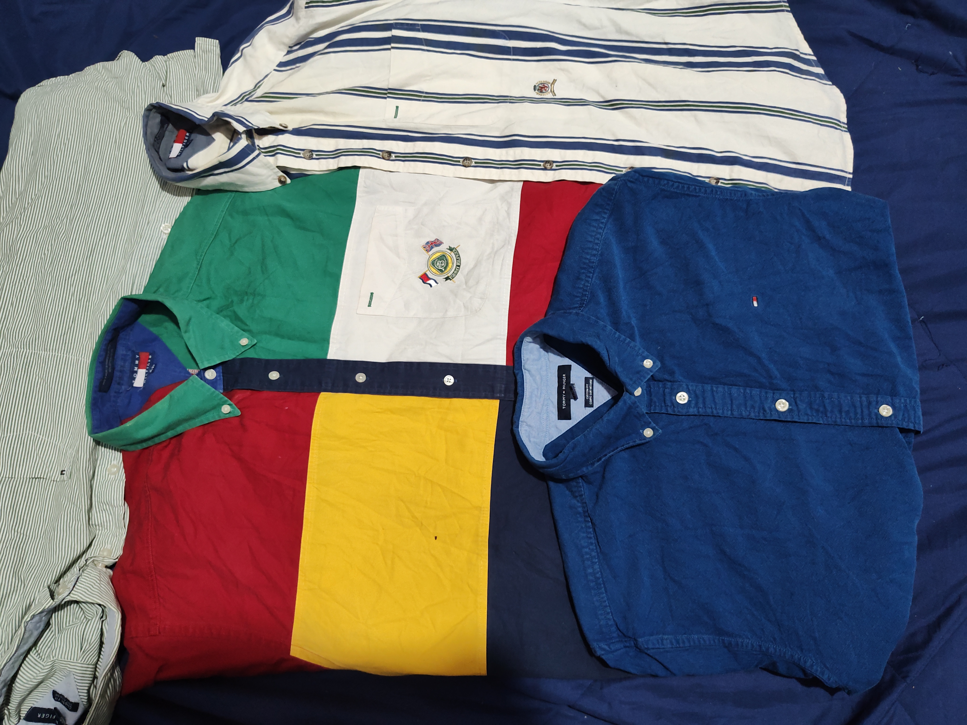 #04 Tommy Hilfiger Mens Cotton Button shirts 14 pcs