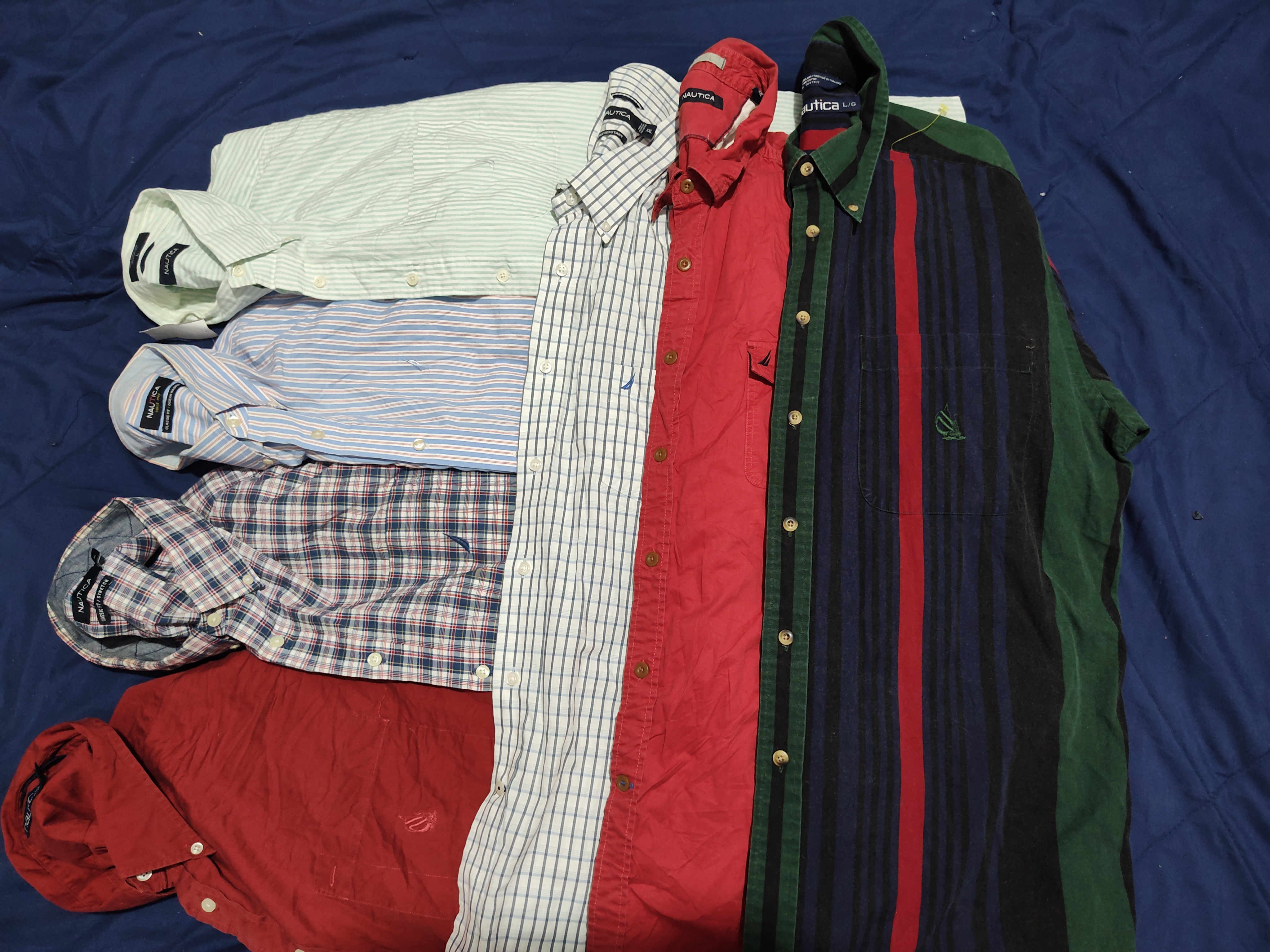 #02 Nuatica Mens Cotton Button Shirts 15 pcs