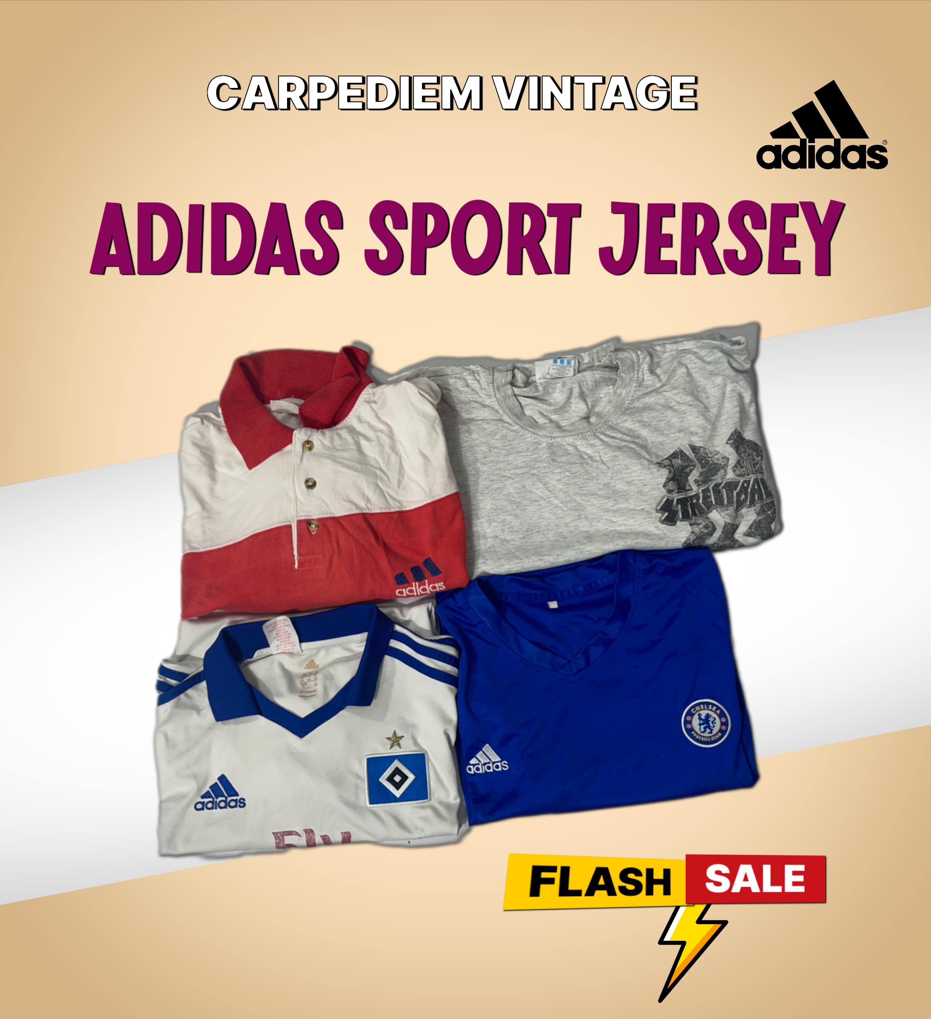 Adidas Sport Jersey 6 Pcs