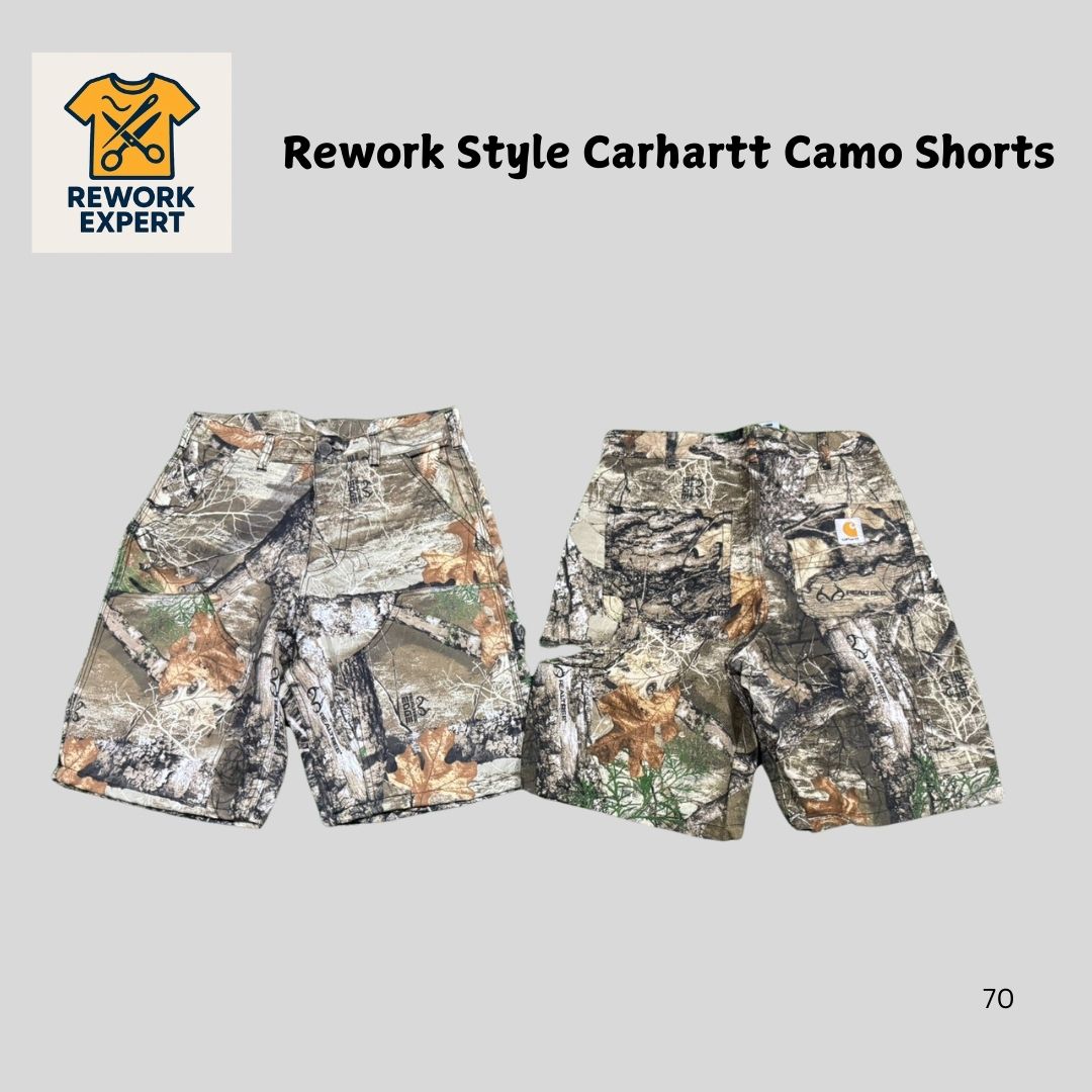 Rework Style Carhartt Camo Shorts