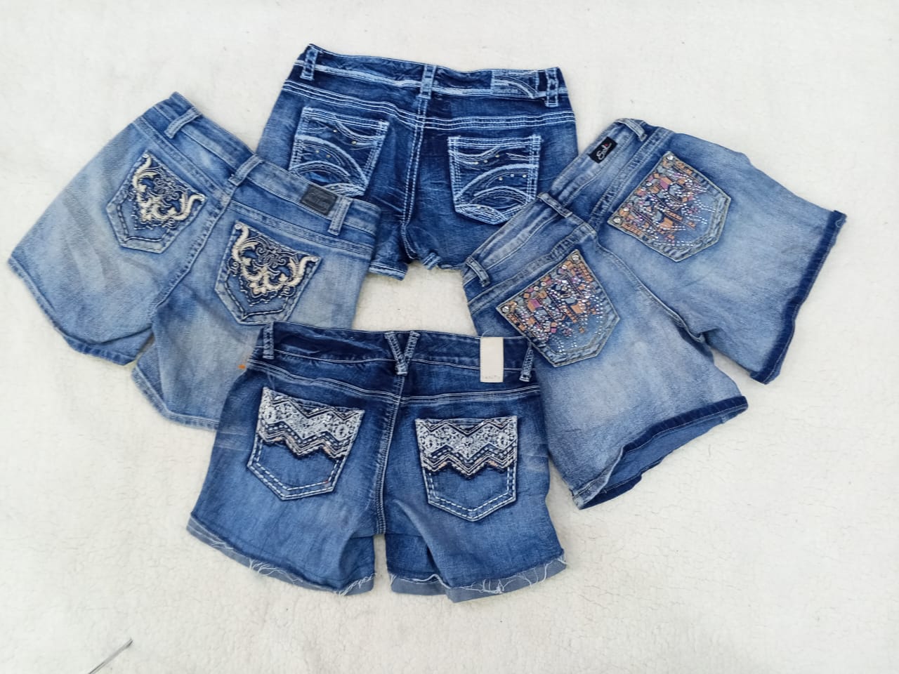 IQ0093 Y2k Short en Mini Embellie - 10 Pcs