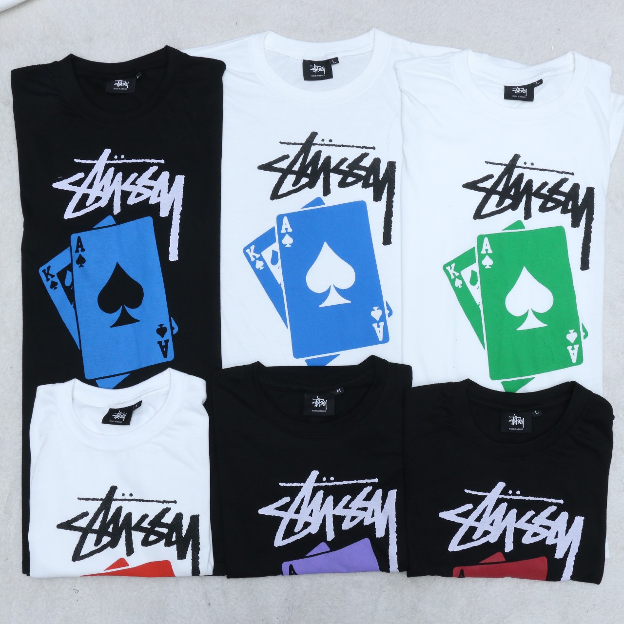 CV0161 Rework Style Stussy T-shirts