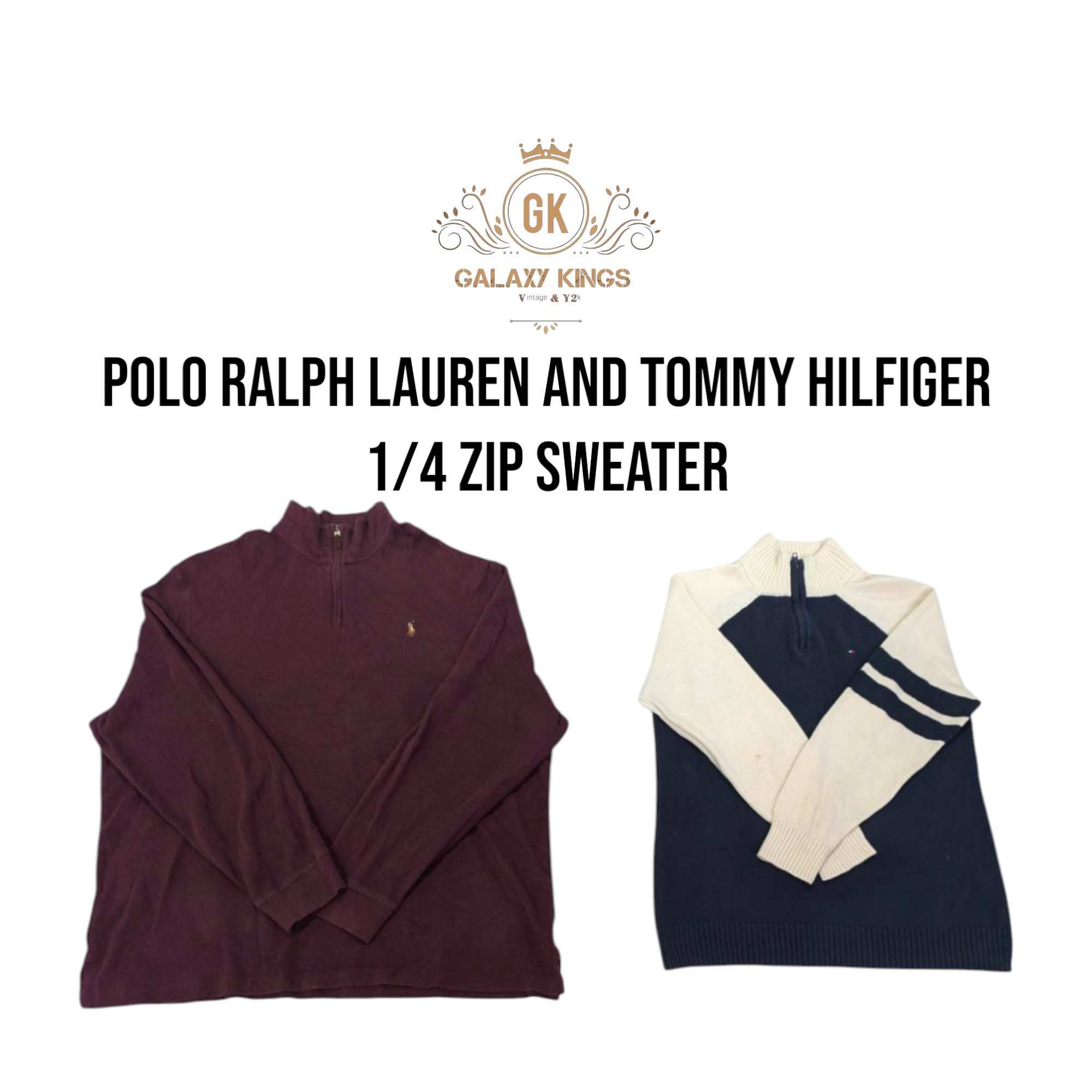Polo Ralph Lauren And Tommy 1/4 Zip Sweater