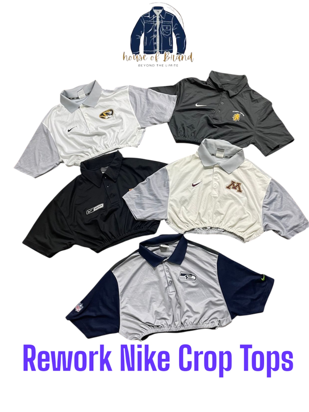 Rework Nike Crop Top 20 pieces