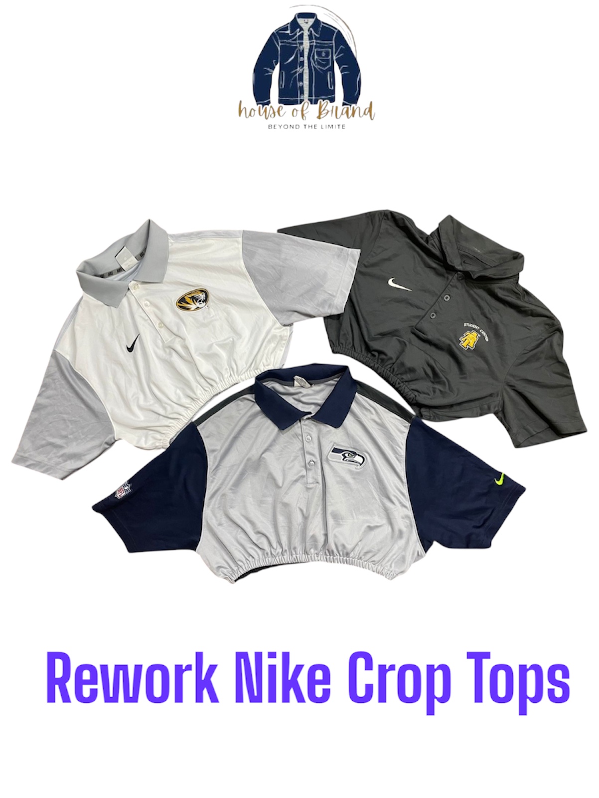 Rework Nike Crop Tops 50 pieces