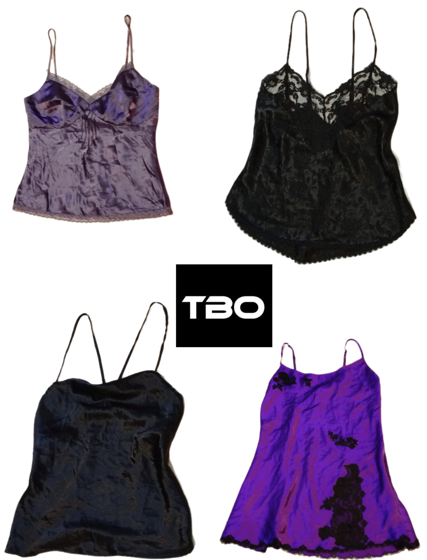 Y2K SLIP SILK NIGHTY TOPS