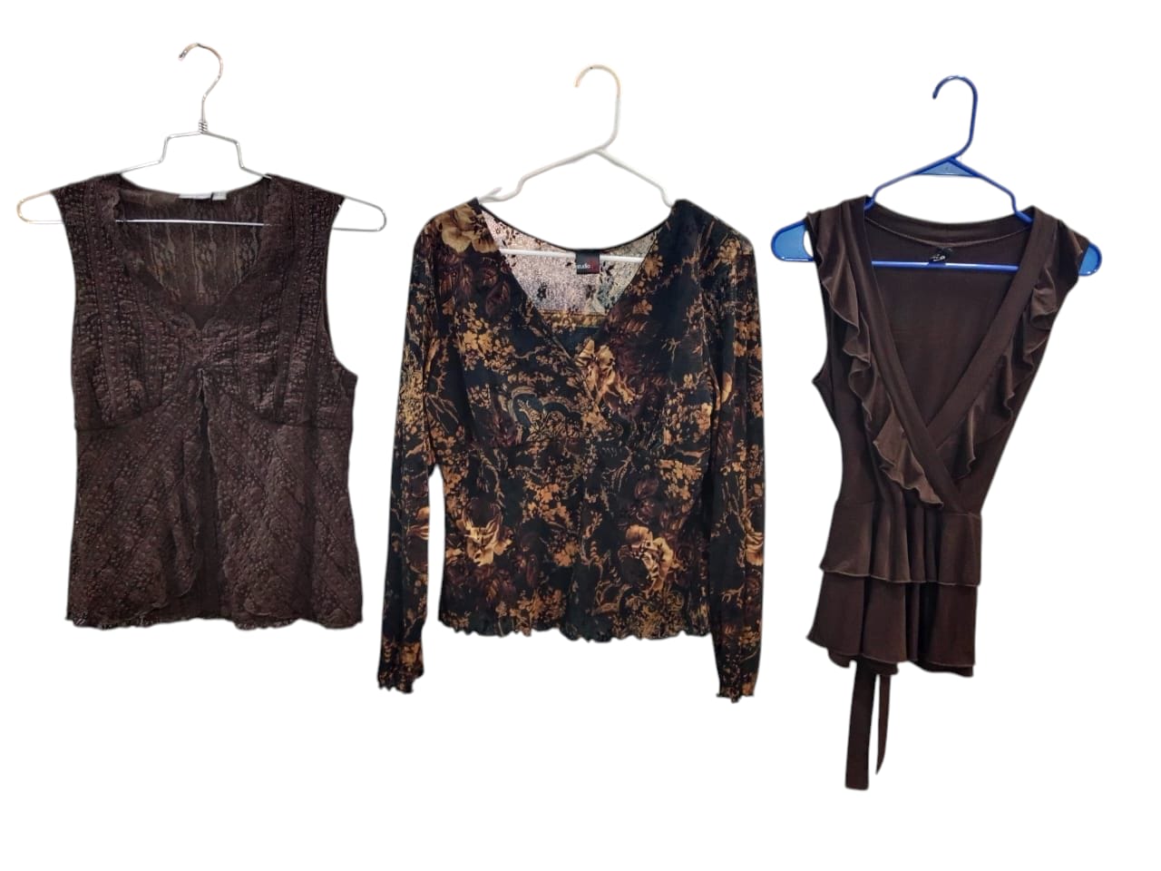 Earthy tone blouses/tops -8pcs -28/5/25