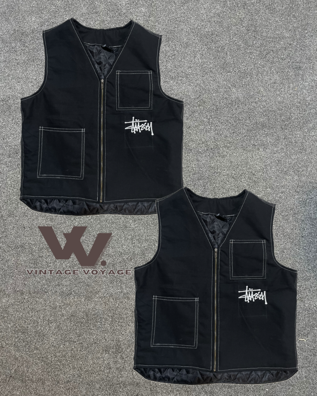 Stüssy rework style Gilet MOQ 20 pcs #29525-50%