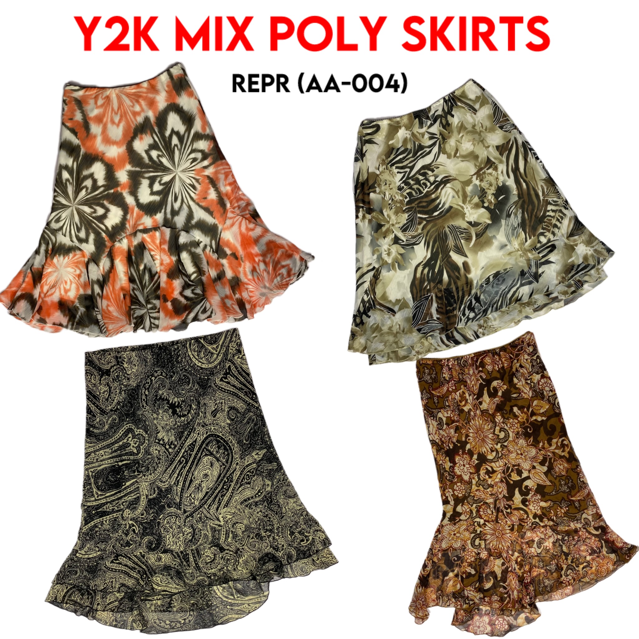 Y2K Mix Poly Skirts (REPR-004)