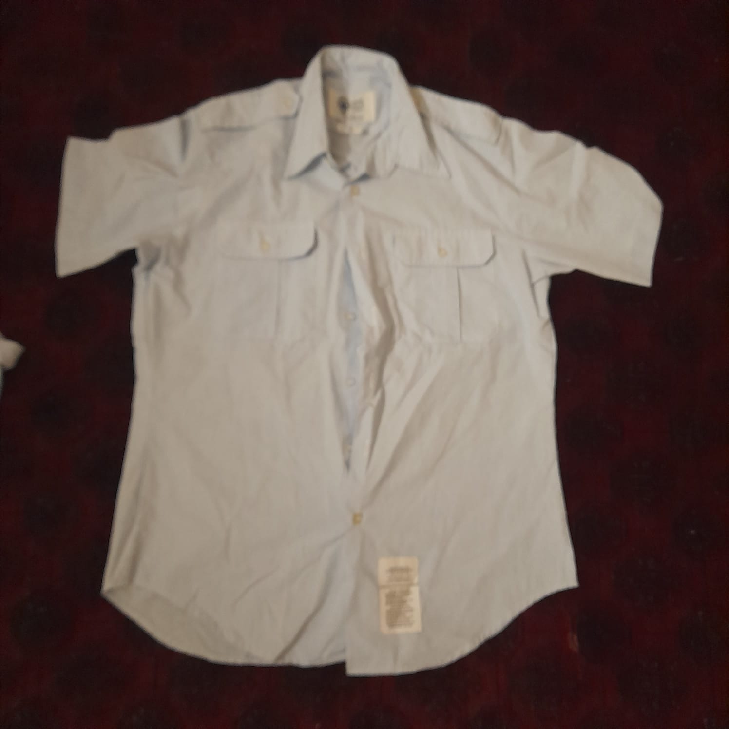 U.S. Air Force Man's Polyester/Cotton Blue Long Sleeve Shirt
