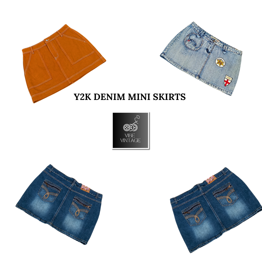 MINIGONNE IN DENIM Y2K - 10 PEZZI (BUNDLE 1)