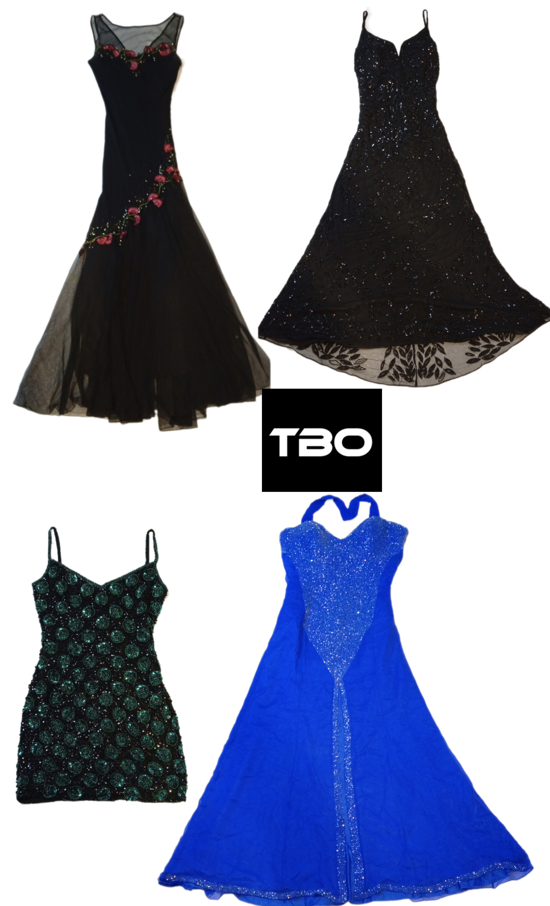 Y2K vollständig BEAD-KLEID