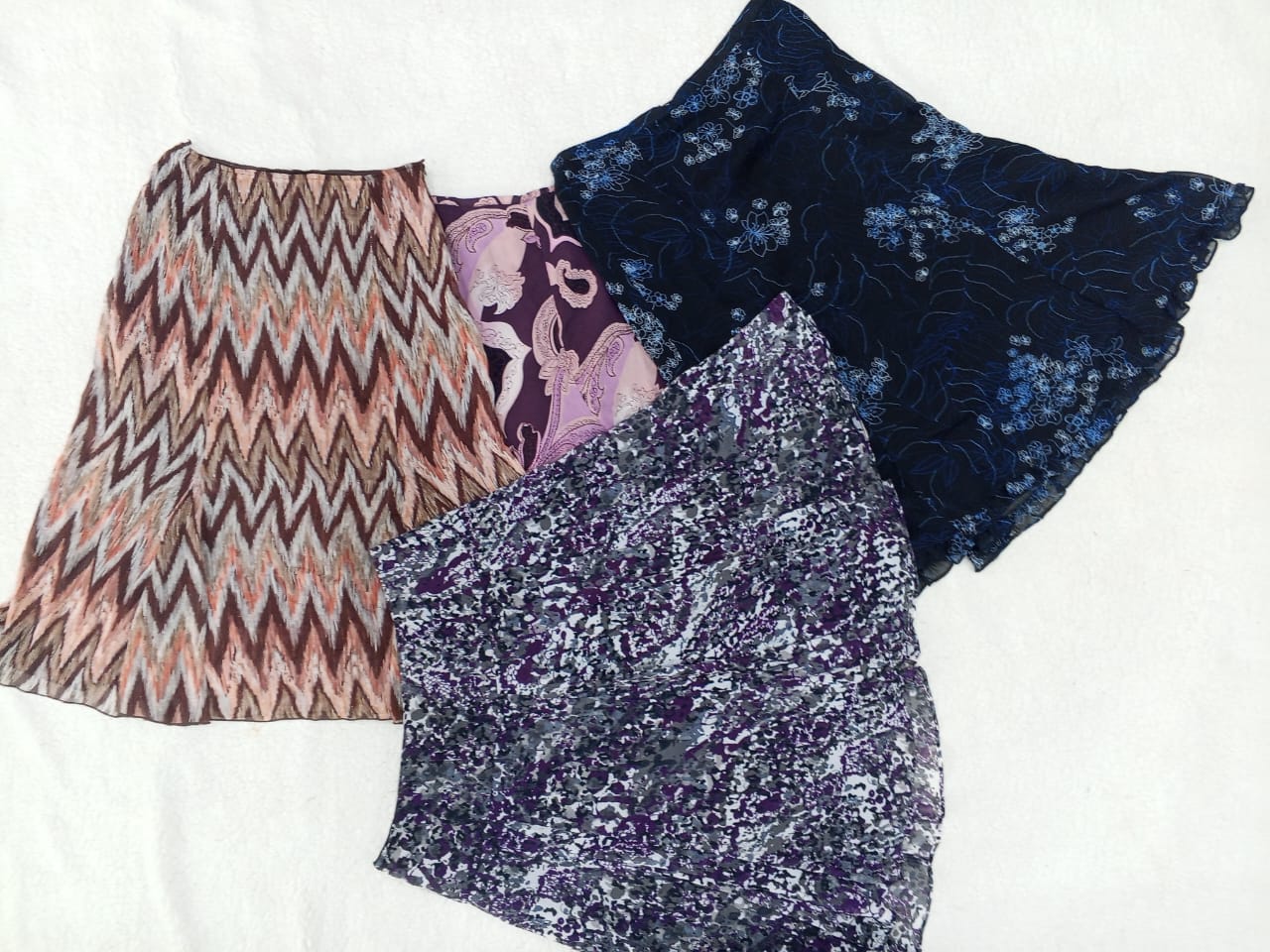 IQ0109 Y2k summer floral maxi midi skirts - 10 Pieces