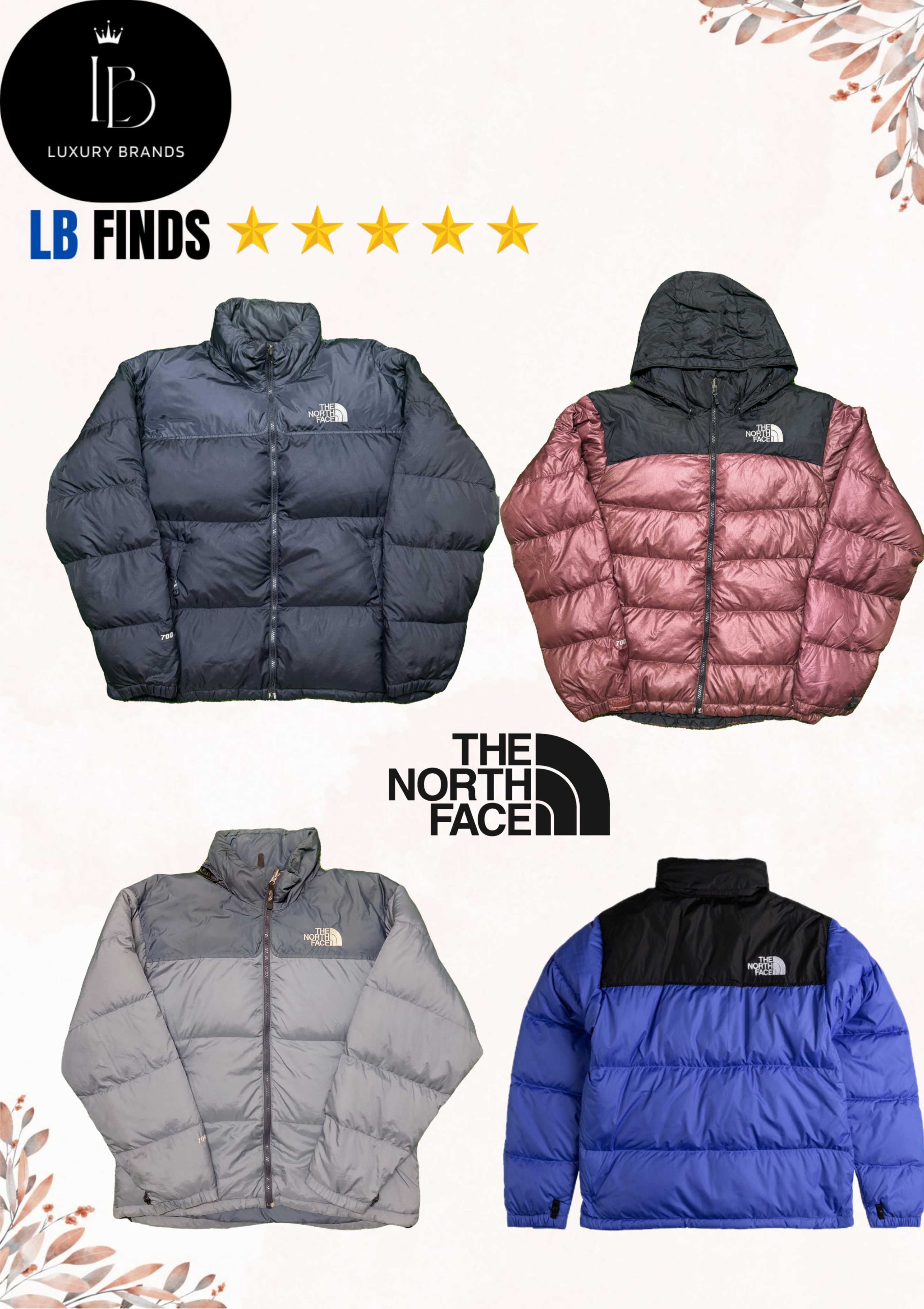 The north face puffer jackets