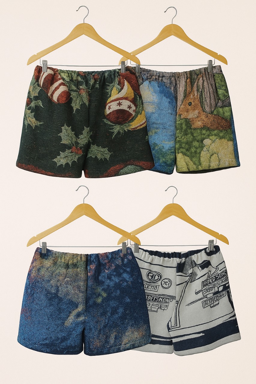 Reworked Tapestry Shorts