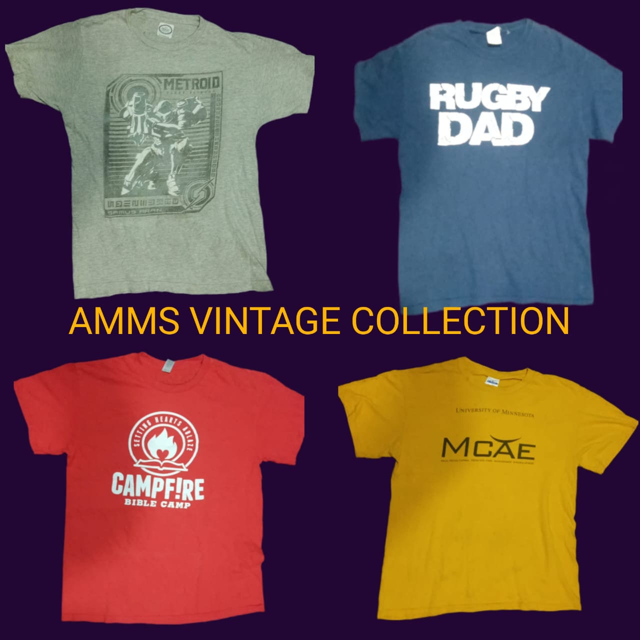 Collection de T-shirts Vintage de Marque : Une Sélection Curatée