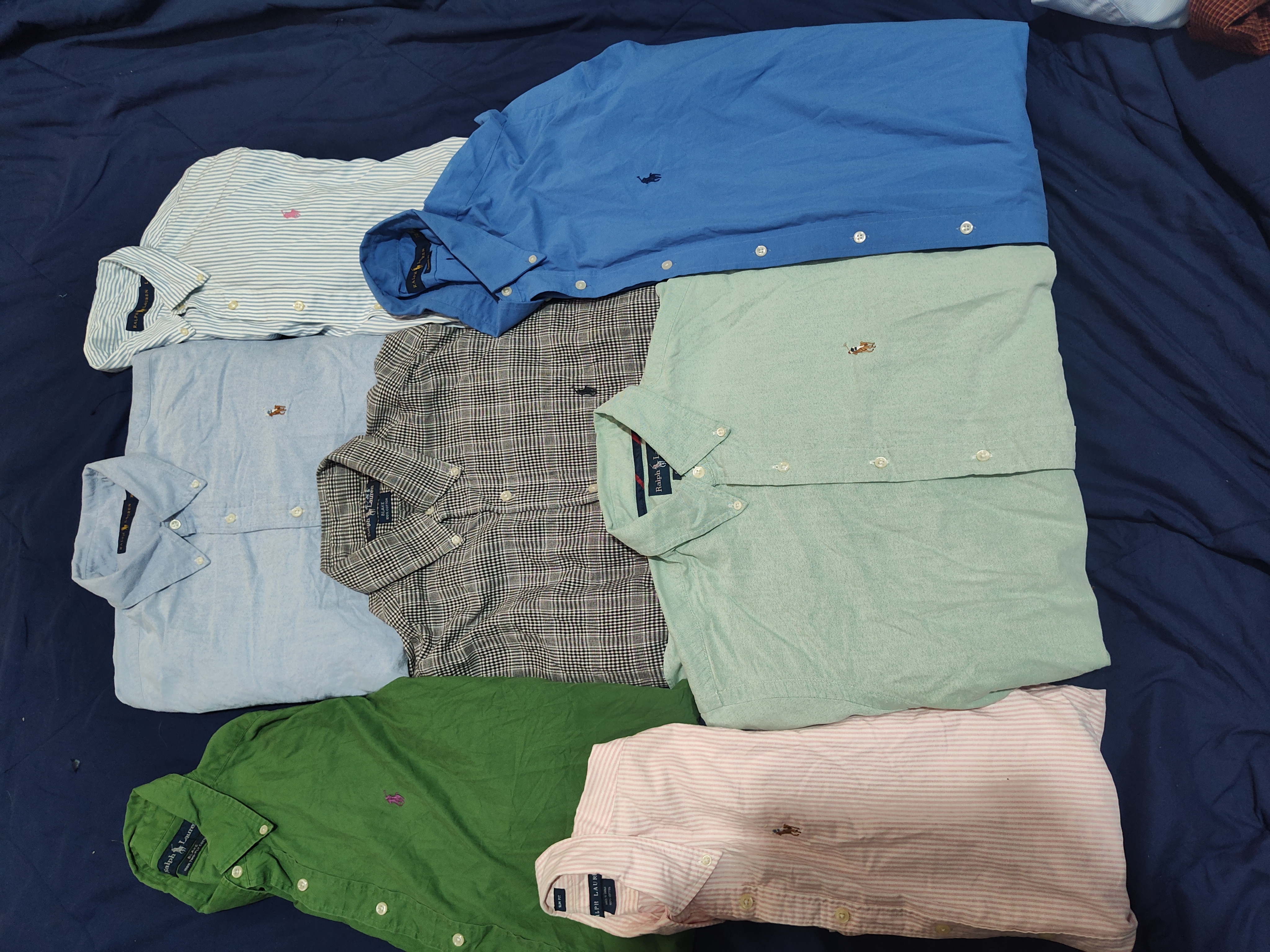 #03 Polo Ralph Lauren cotton  button shirts 12 pcs