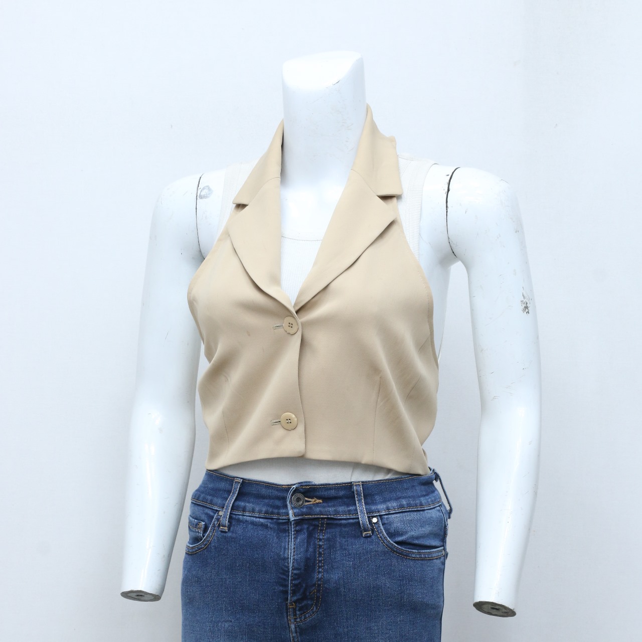 CV0169 Riprogettato Top Crop Senza Maniche per Donne - 20 Pezzi