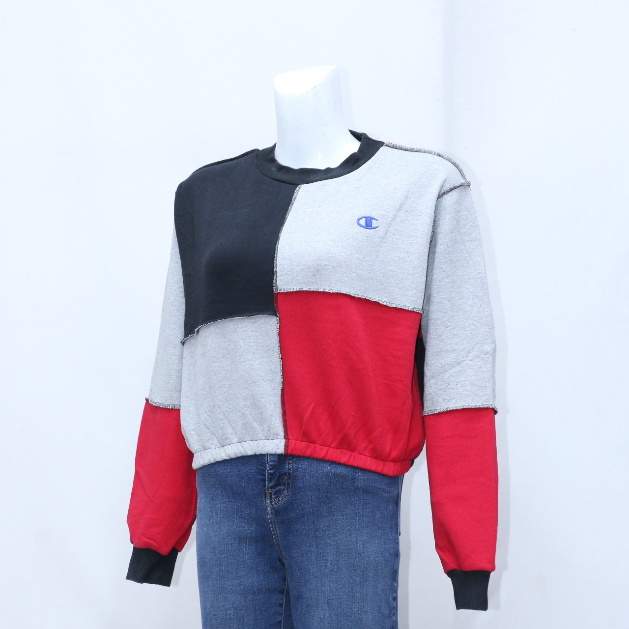 CV0180 Rework Quad Patch Sweatshirts - 20 Pcs