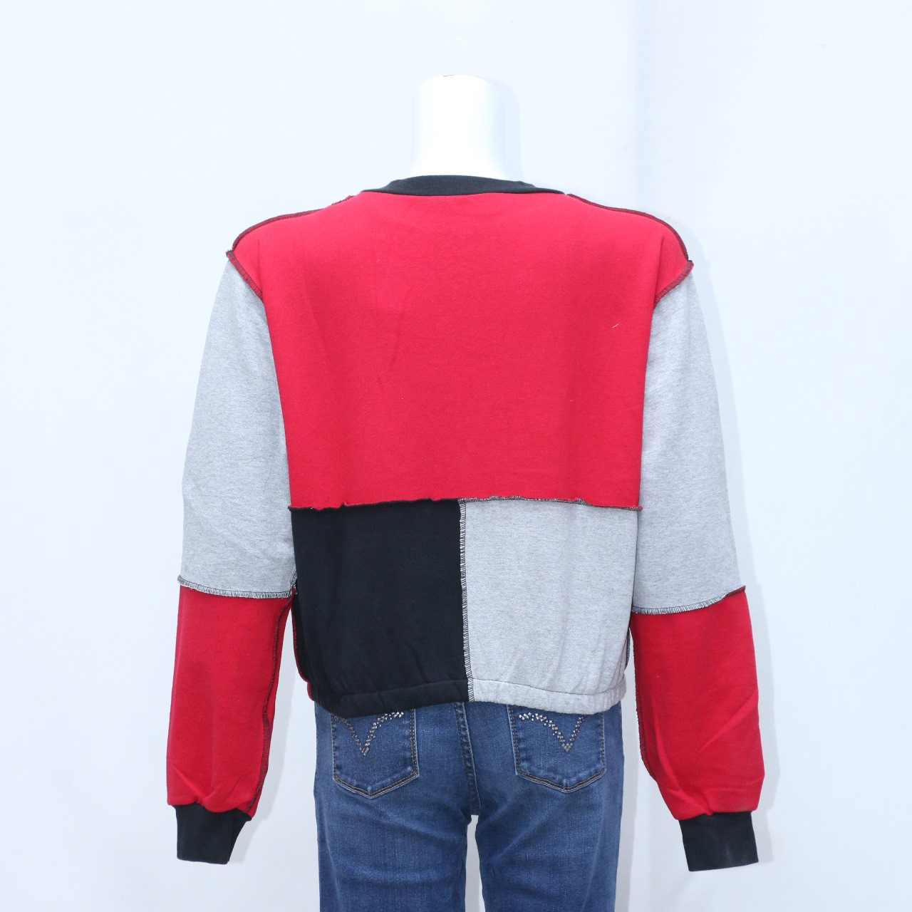 CV0180 Rework Quad Patch Sweatshirts - 20 Pcs