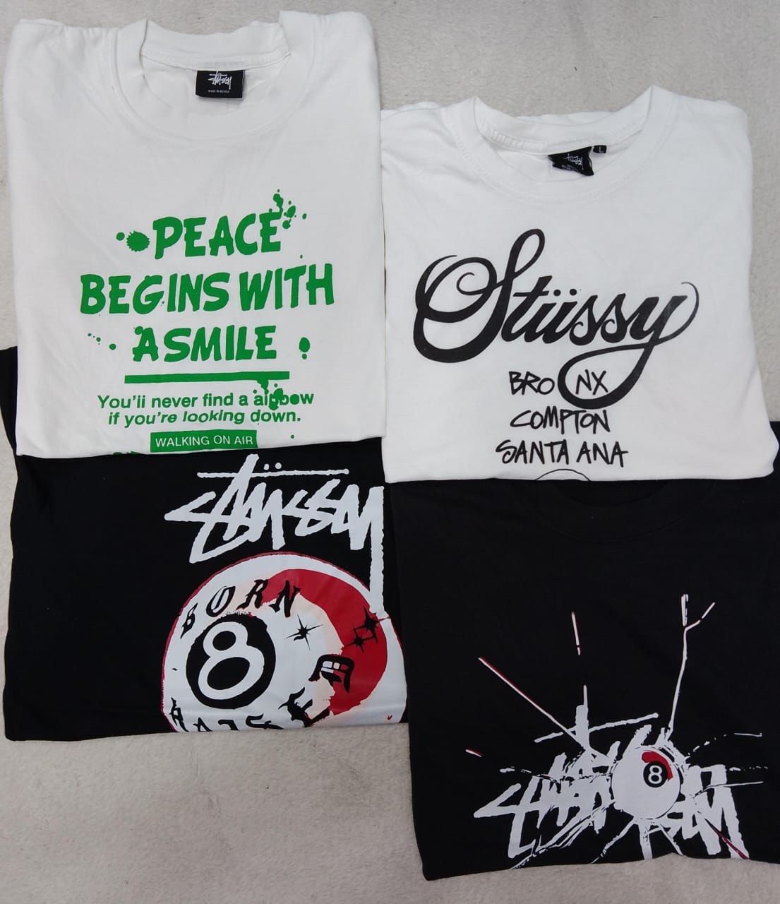 CV0191 Rework Style Stussy T-shirts