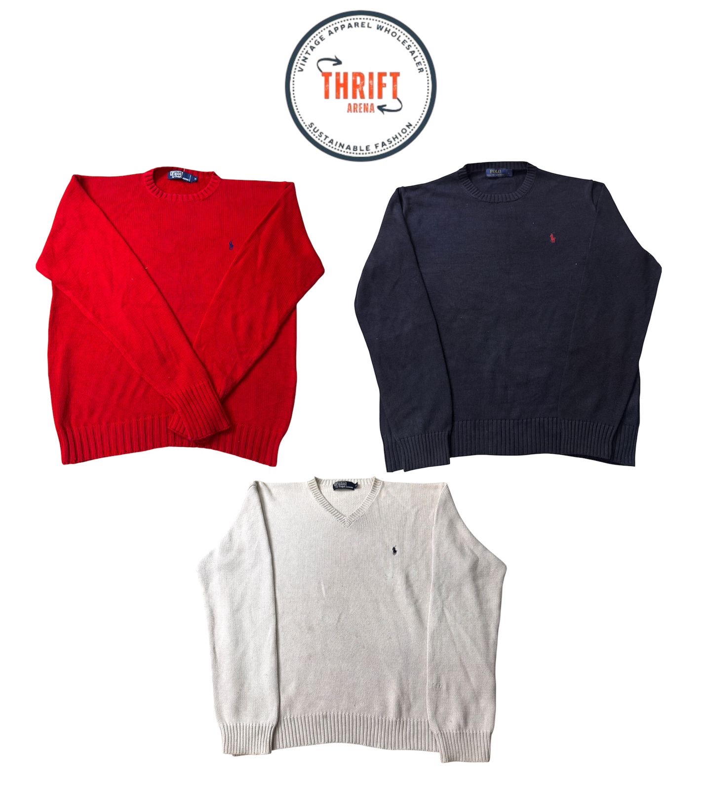 T1045 Ralph Lauren Heavy Knit Sweaters 32PCs