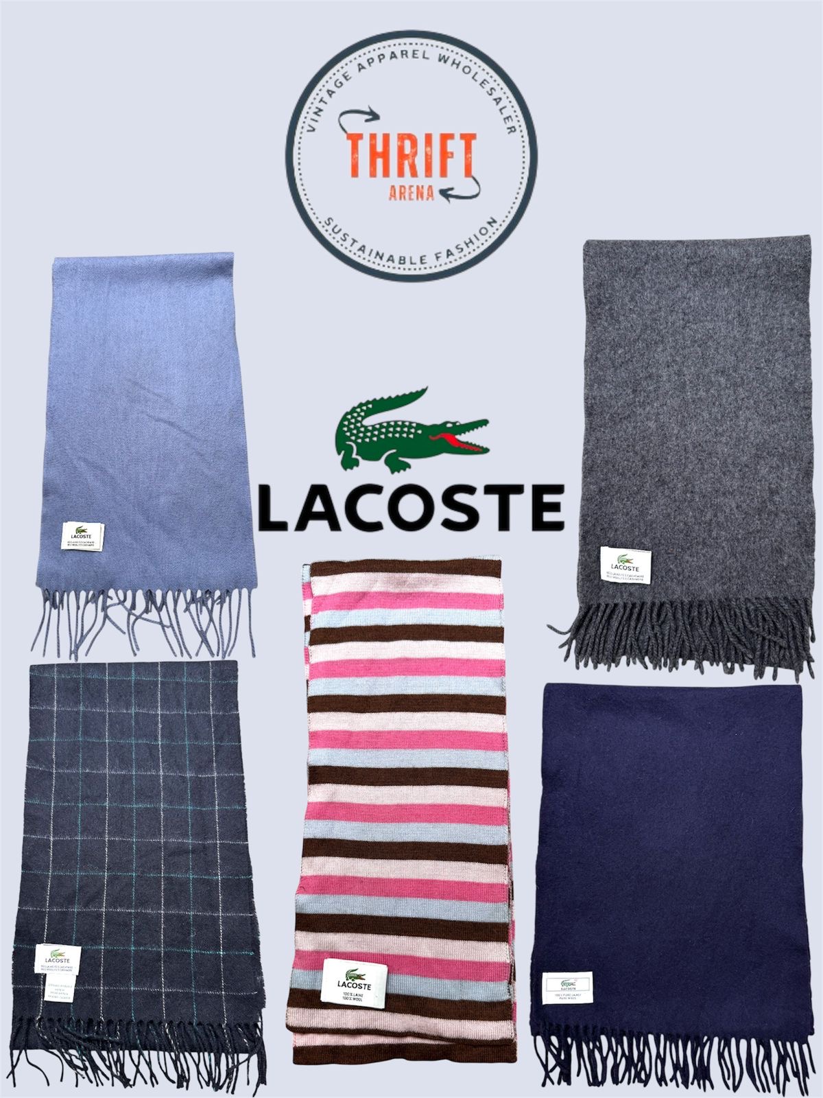 T1047 Lacoste Scarves 25PCs