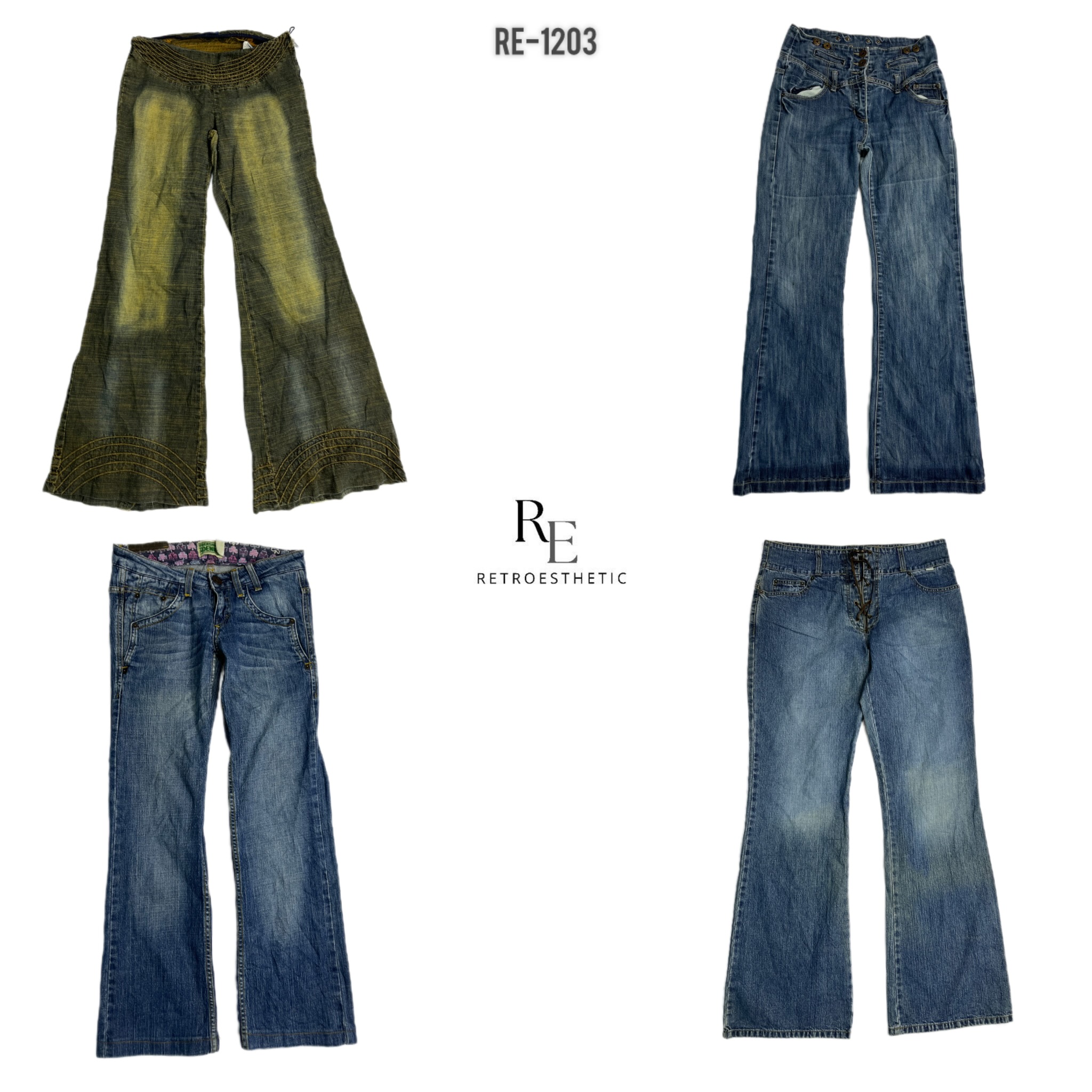 Y2K Britney Era Unique Denim Jeans (1204)