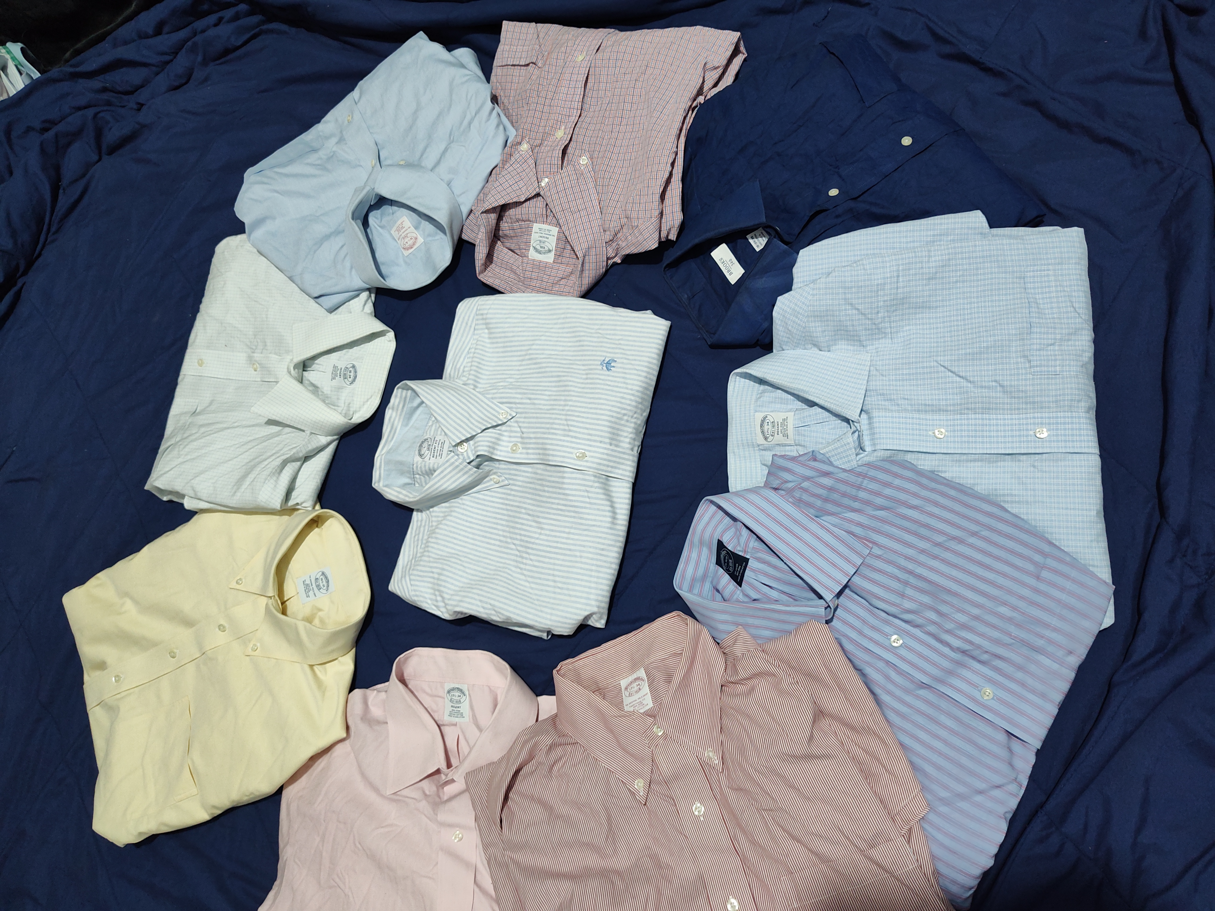 Chemises en coton pour hommes Brooks Brothers 25 pièces