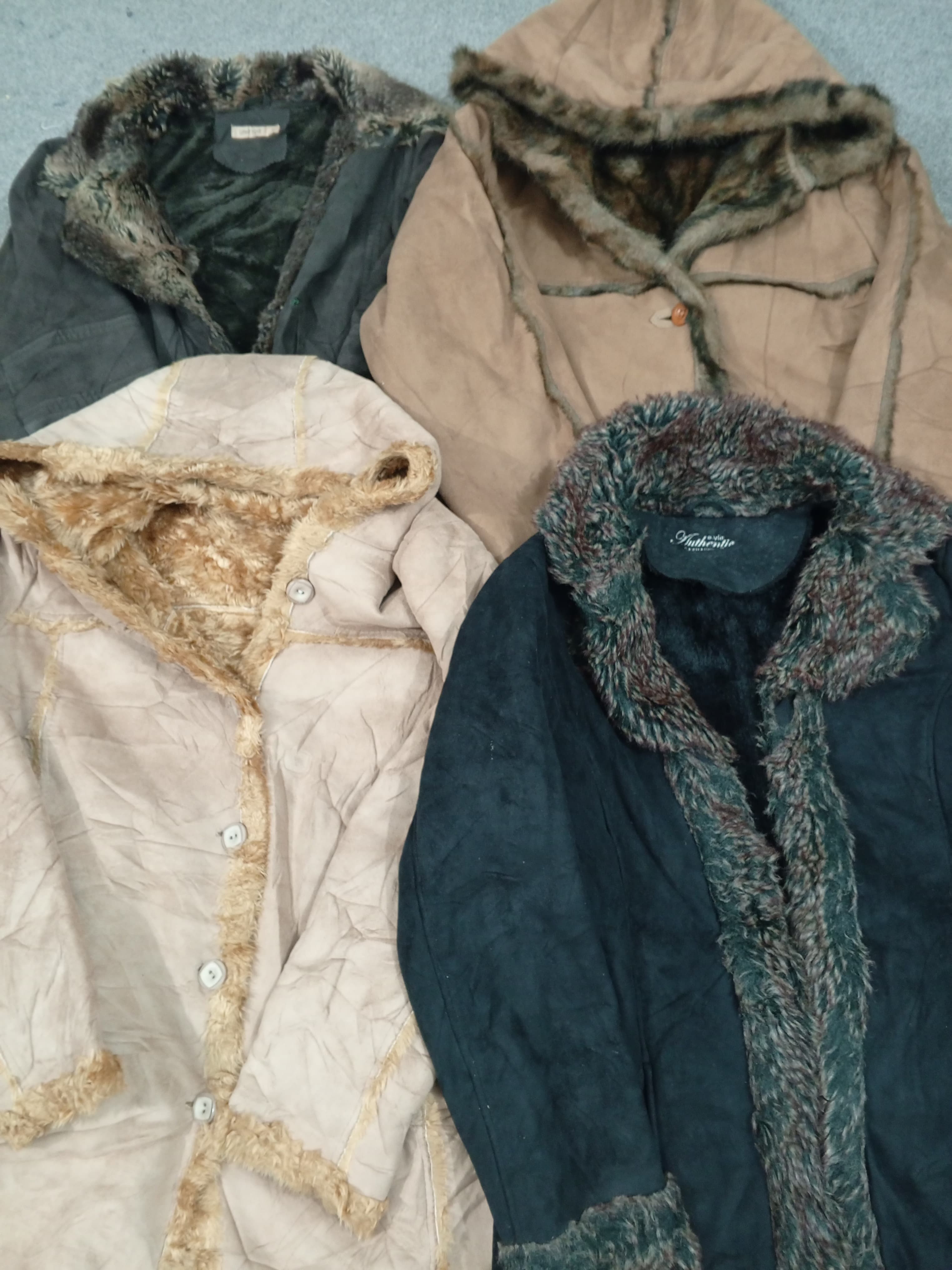 #660 Y2K Abrigos de Sherling para Damas -11