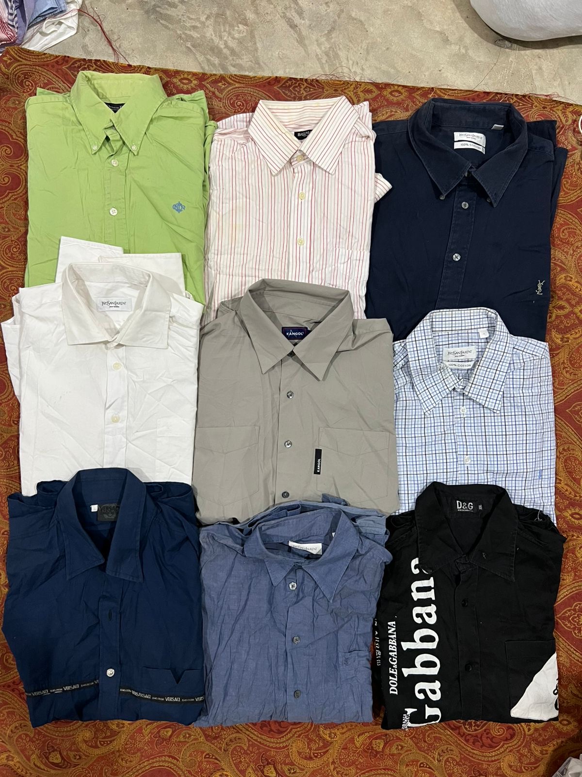 Camicia da uomo di lusso | YSL, Dior, Versace, Balmain, Kangol