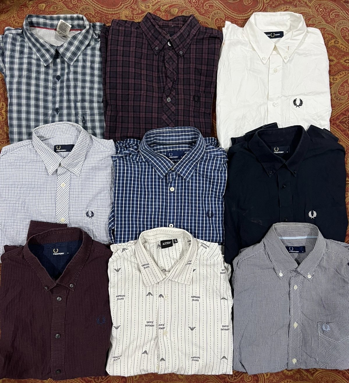 Fred Perry, Armani, Diesel, North Face Camicie – Mix Importato