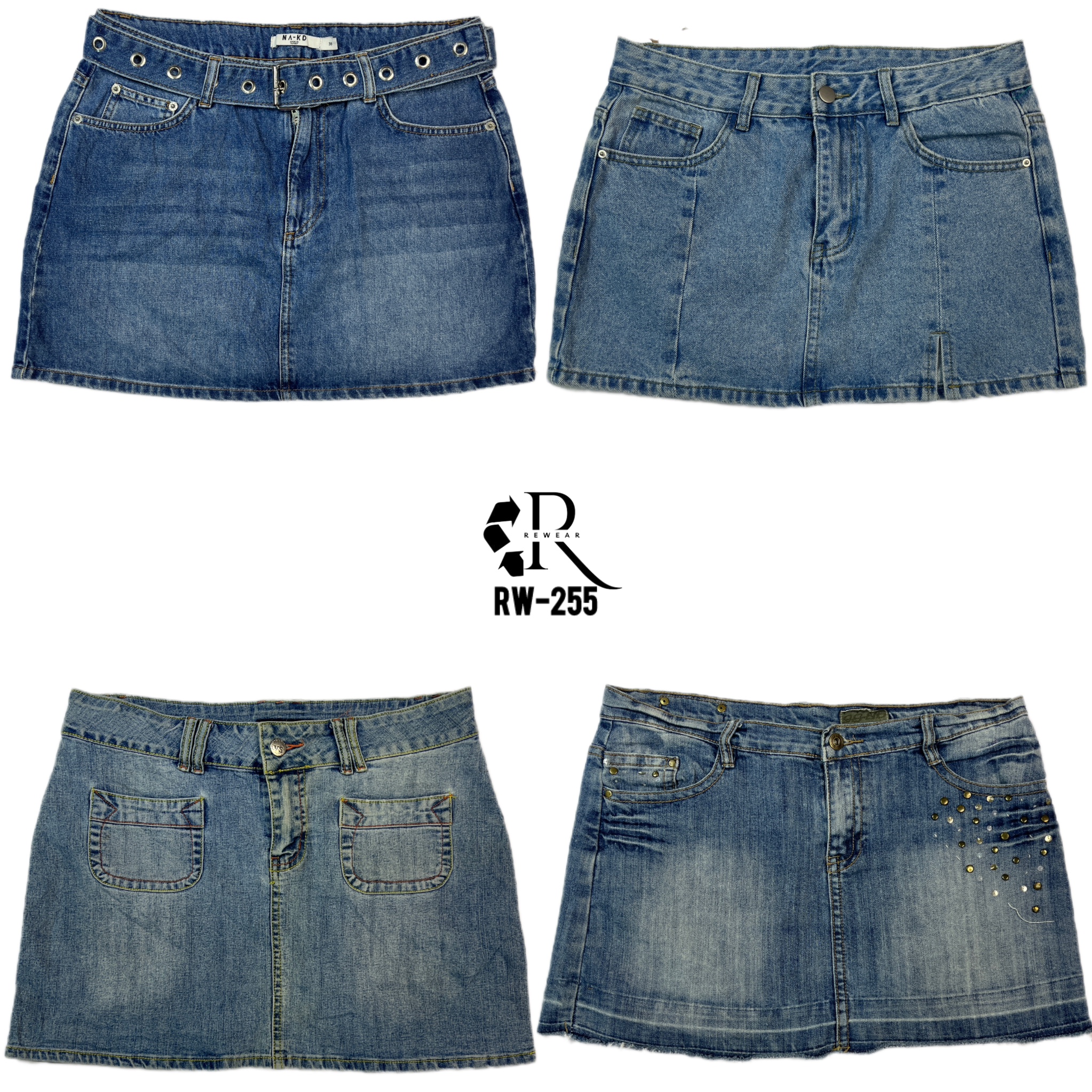 Y2K IT Girl Era Denim Mini Skirts (RW-255)