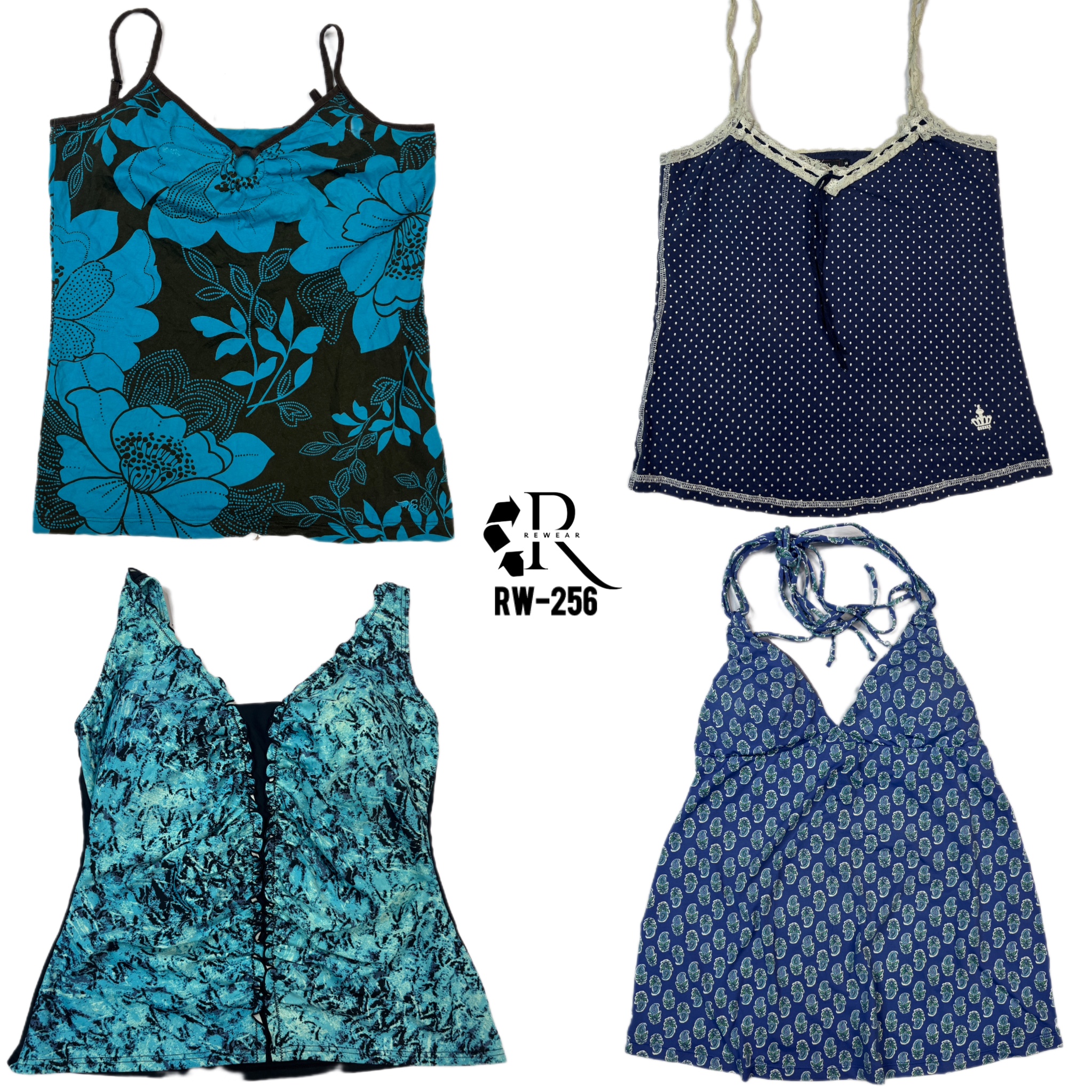 Y2K Oceanic Soft Cami Tops (RW-256)