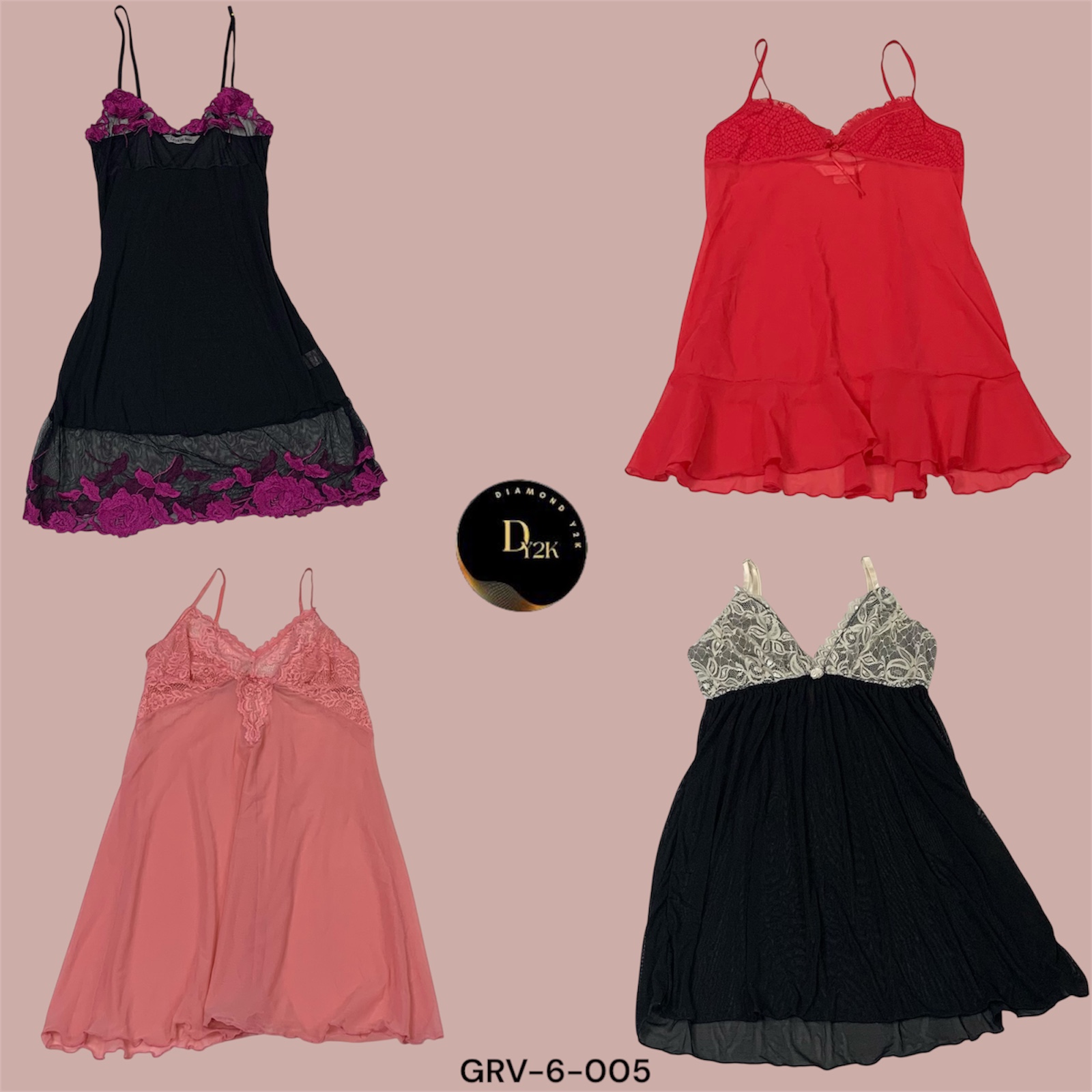 Lightweight Mesh Mini Slip Dress for Effortless Style (GRV-6-005)