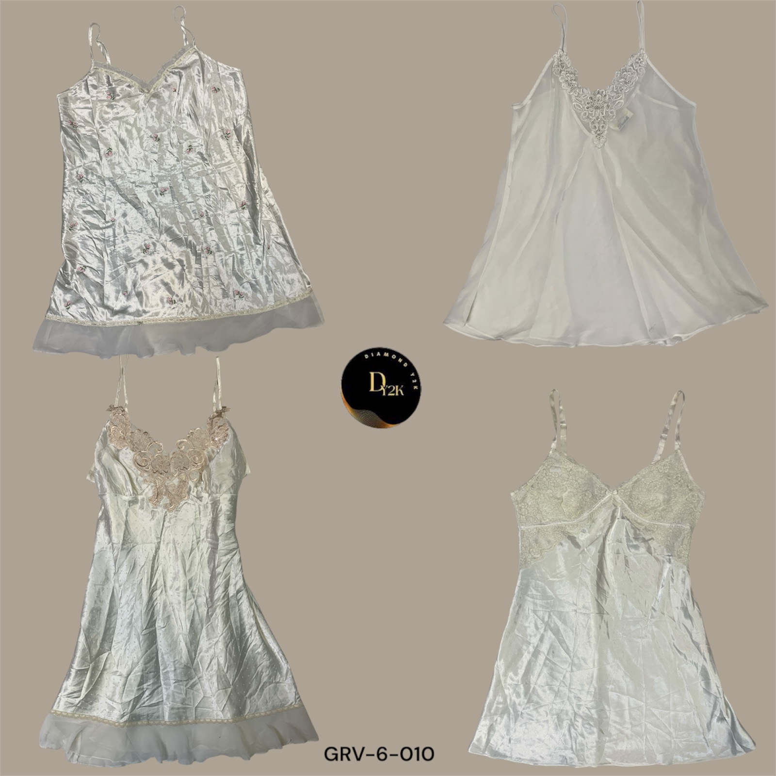 Timeless White Silk Slip Dress – Soft Satin Finish (GRV-6-010)