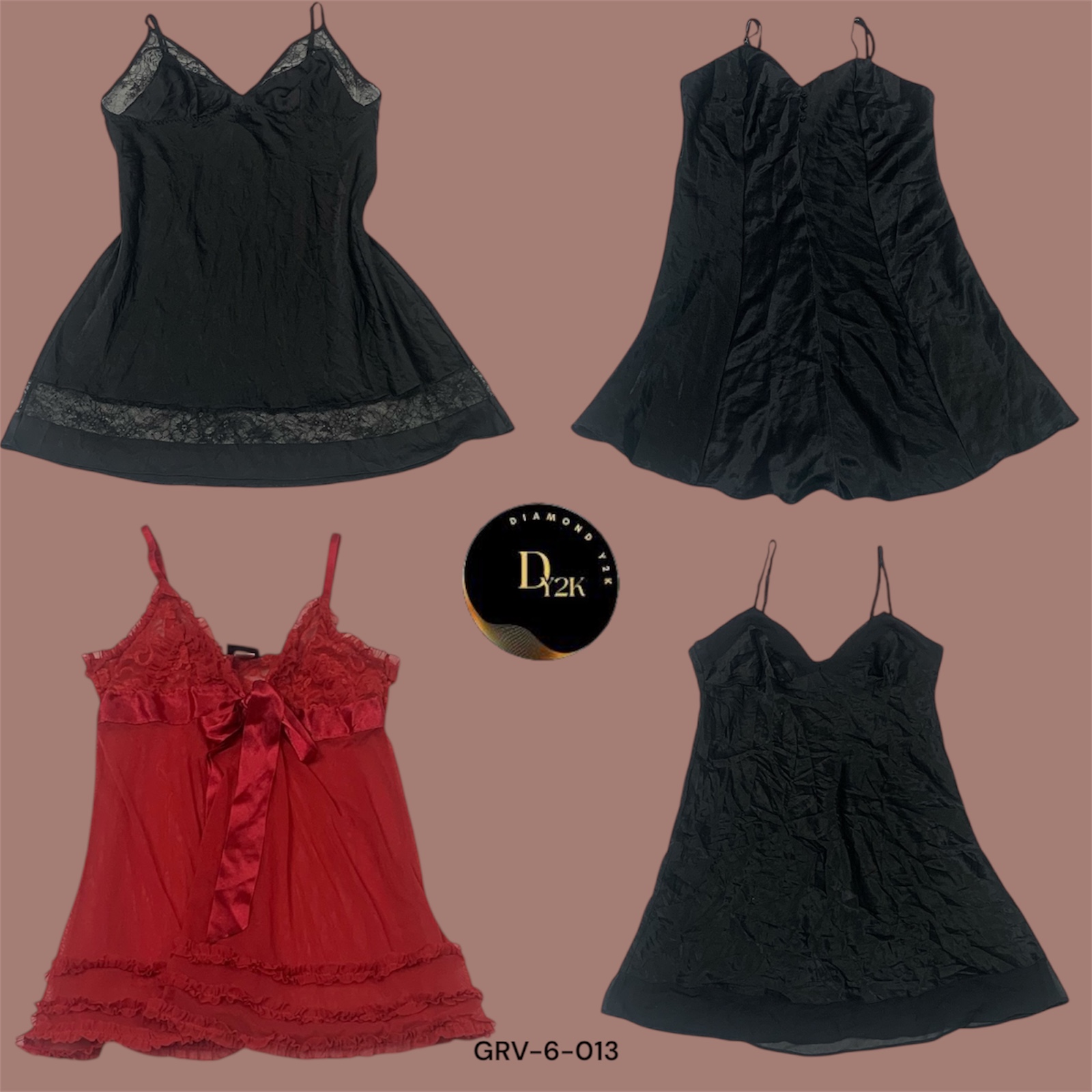 Striking Black & Red Slip Dress – Feminine & Flirty Vibes (GRV-6-013)
