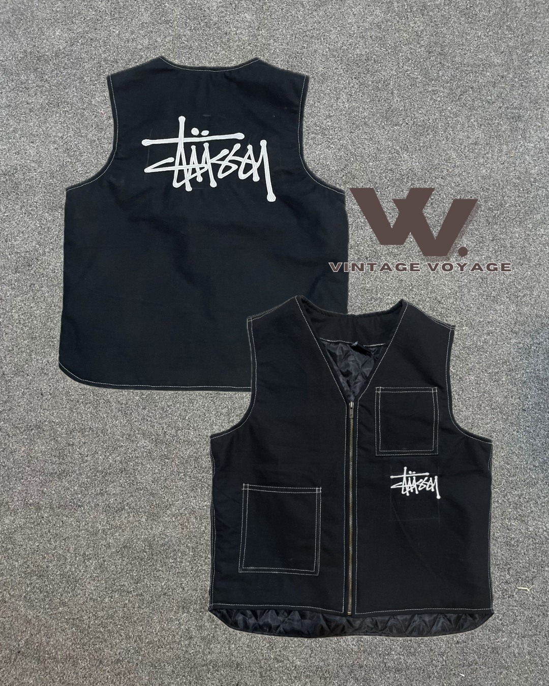 Stüssy rework style Gilets MOQ 20pcs #3625