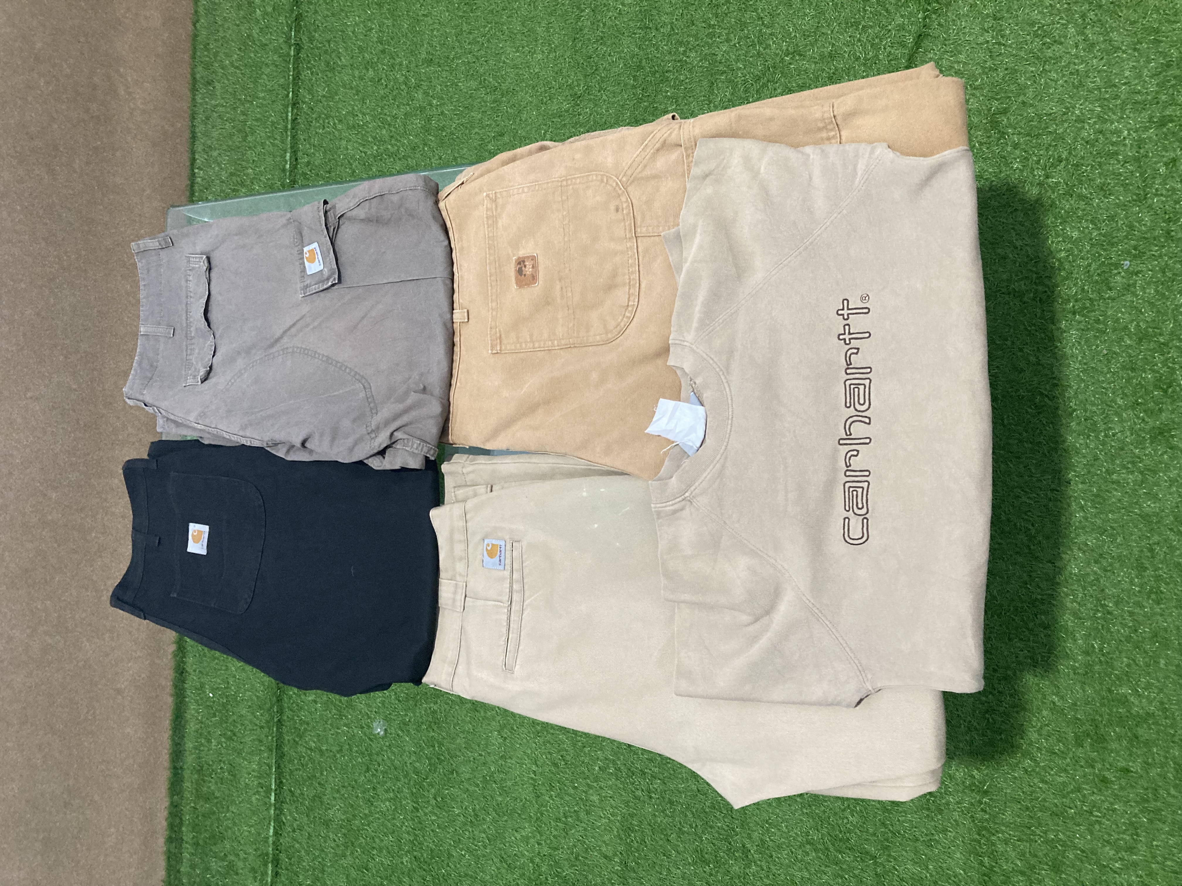 Carhartt pants and sweatshirt