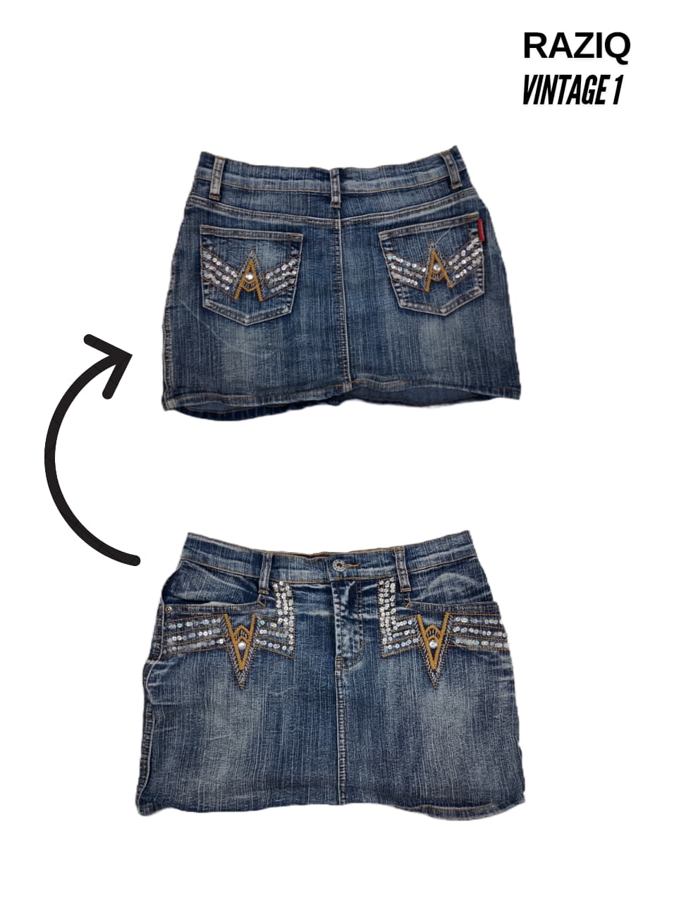 Gonne Mini in Denim Y2K