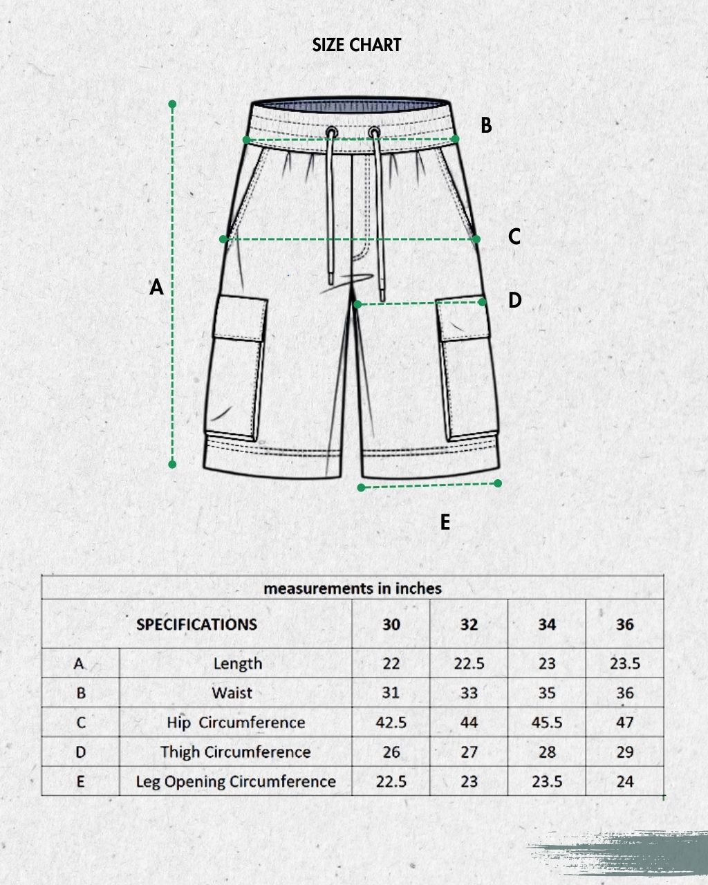 Upcycled Cargo-Shorts