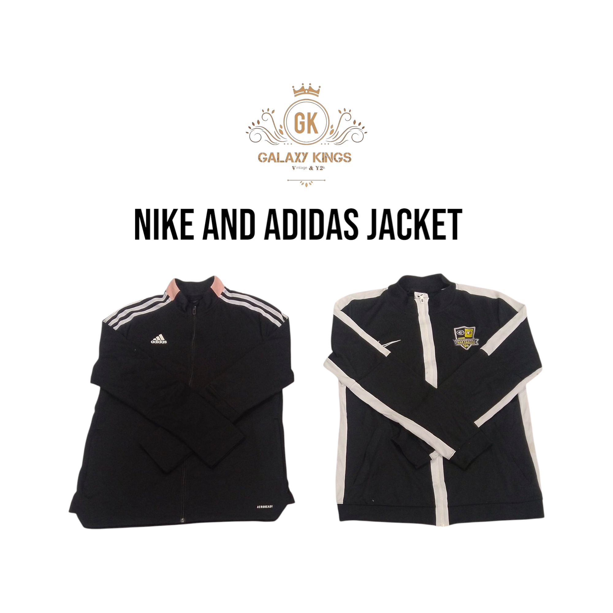 Jaquetas Nike e Adidas