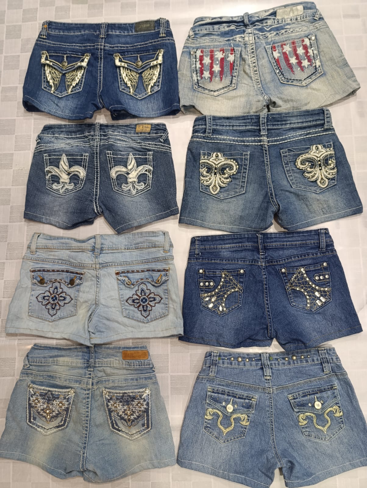 R79 Ladies Y2k Embellished Unbranded Sexy Hot Shorts-19
