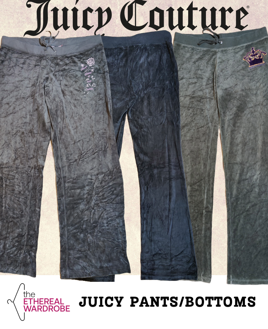 Conjunto de Pantalones/Faldas Juicy Couture de 10 piezas (RN#1210)
