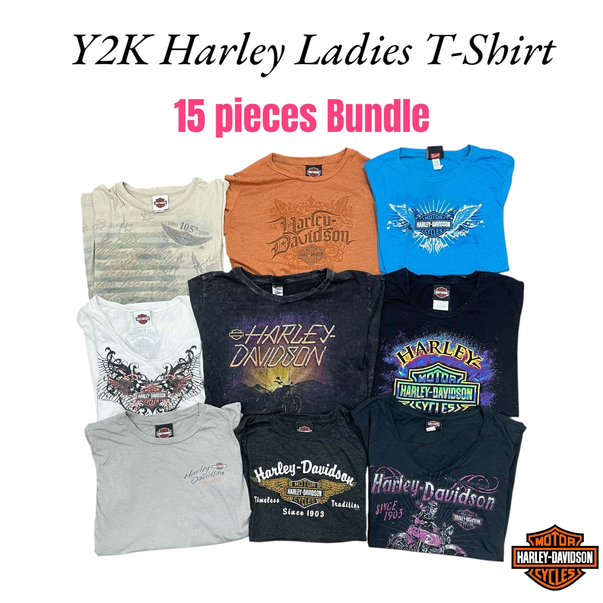 Y2K Harley Ladies  T-Shirt